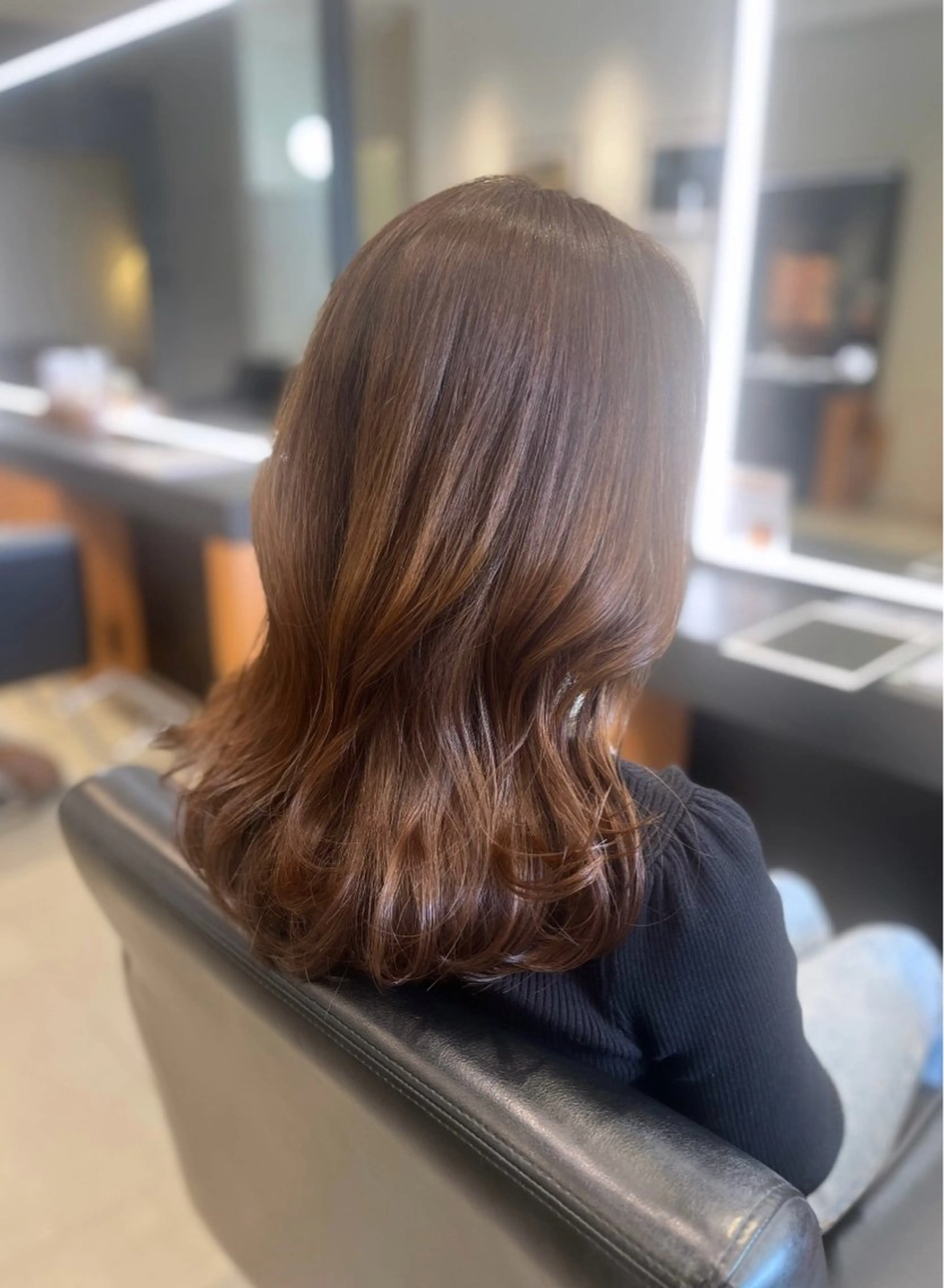 セミロング カット ヘアカラー トリートメント AYU (ému) 伏見/髪質改善のヘアスタイル