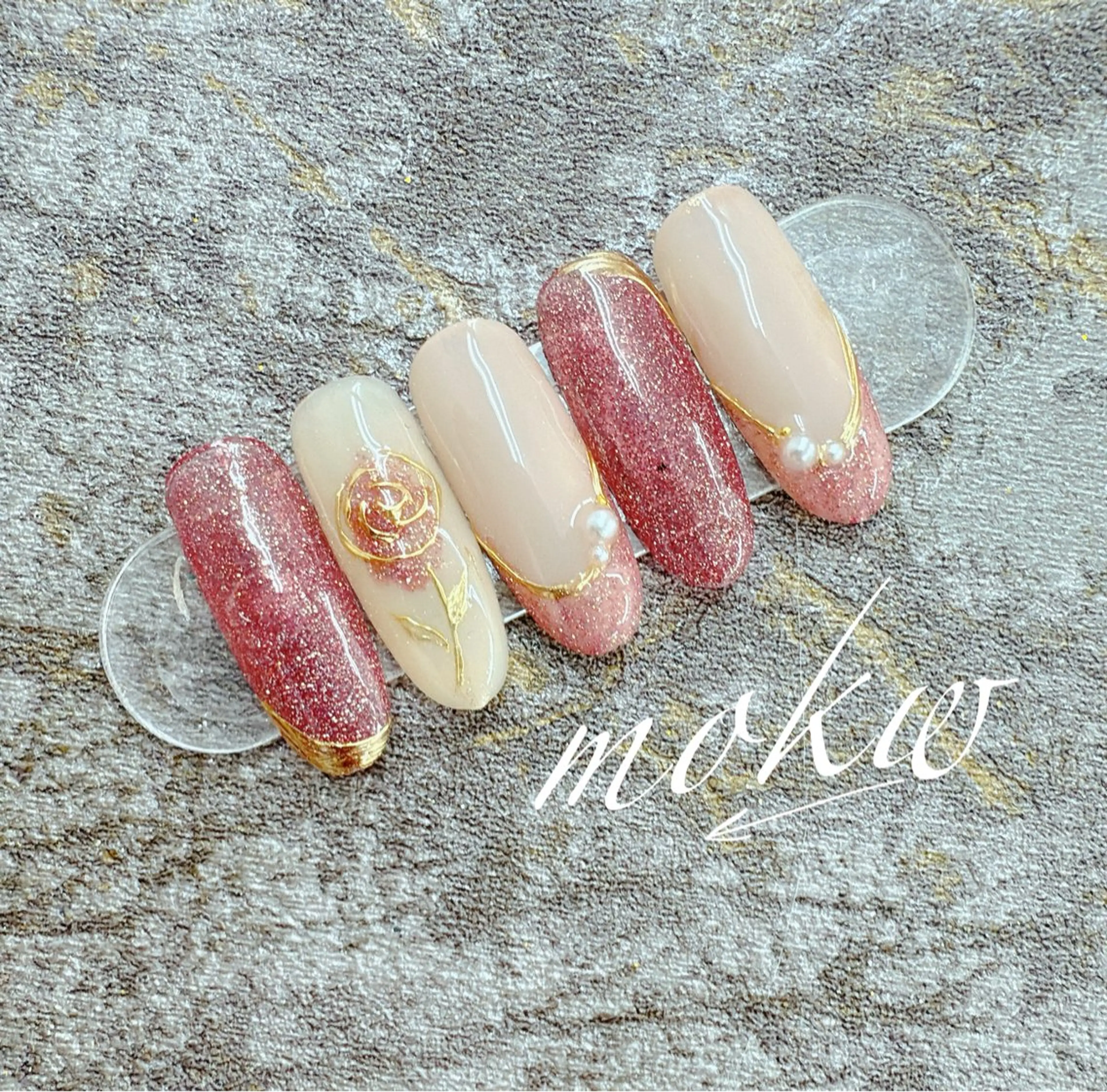 ネイル 胡蝶蘭レディースサロ ンNailMOKAのネイルデザイン