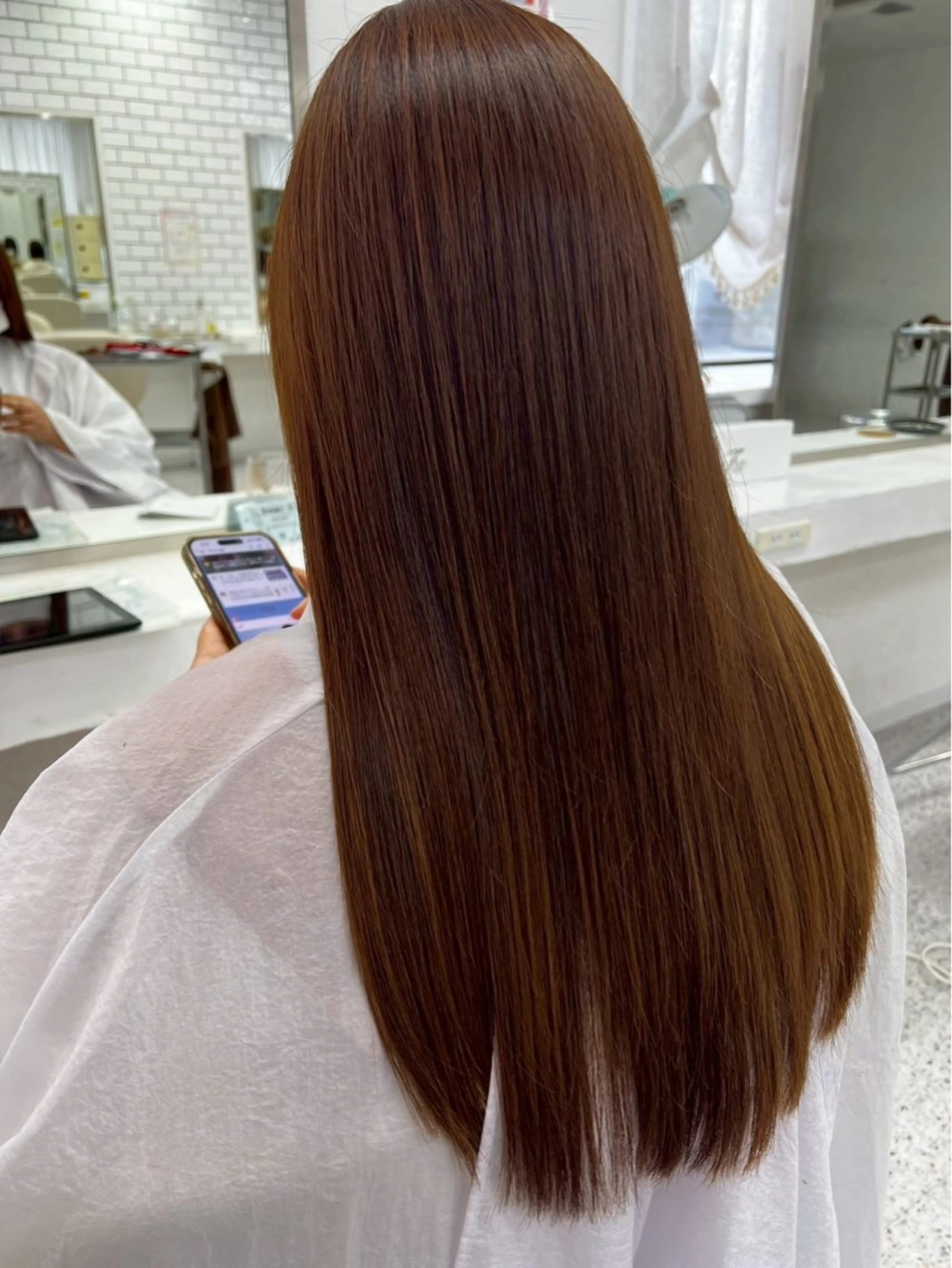 ロング ヘアカラー トリートメント LOMARLIE / yunaのヘアスタイル