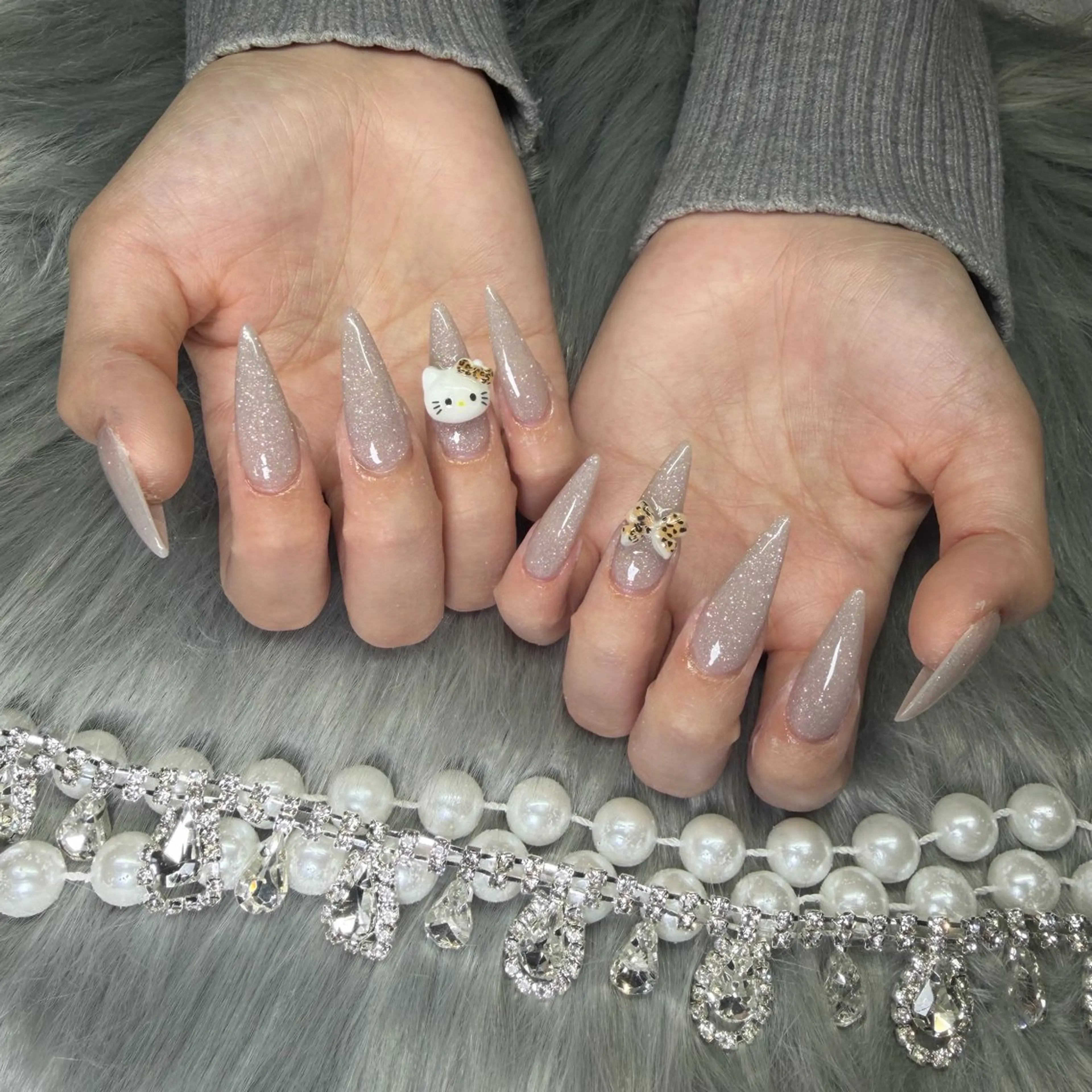 ネイル フレンチネイル ジェルネイル 韓国ネイル ロングネイル マグネットネイル ハンドネイル Nail Salon Growのネイルデザイン