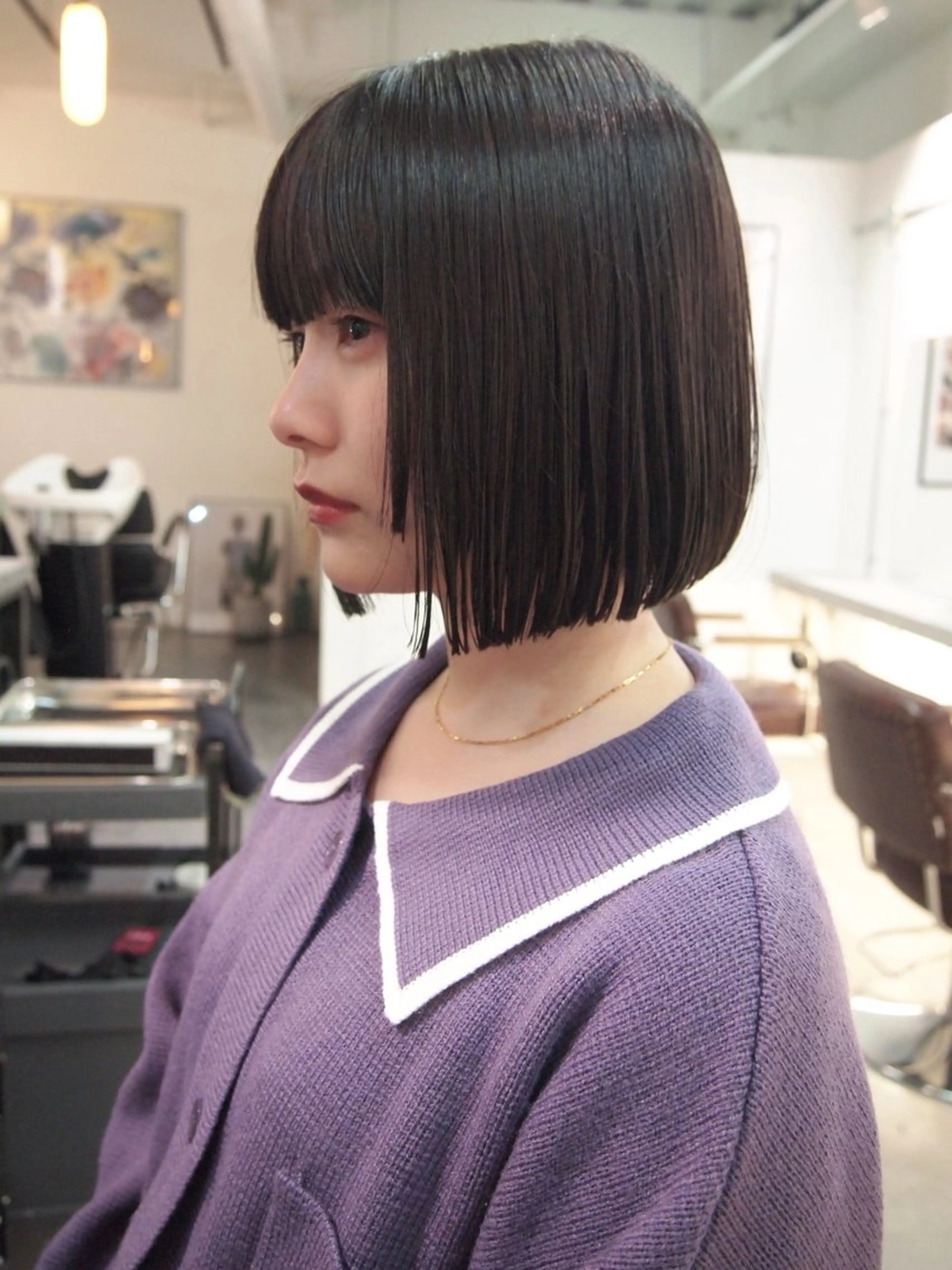 ショート カラー パーマ ボブ 髪質改善 ストレートパーマ カット 縮毛矯正 トリートメント ooit 【オーイット】のヘアスタイル