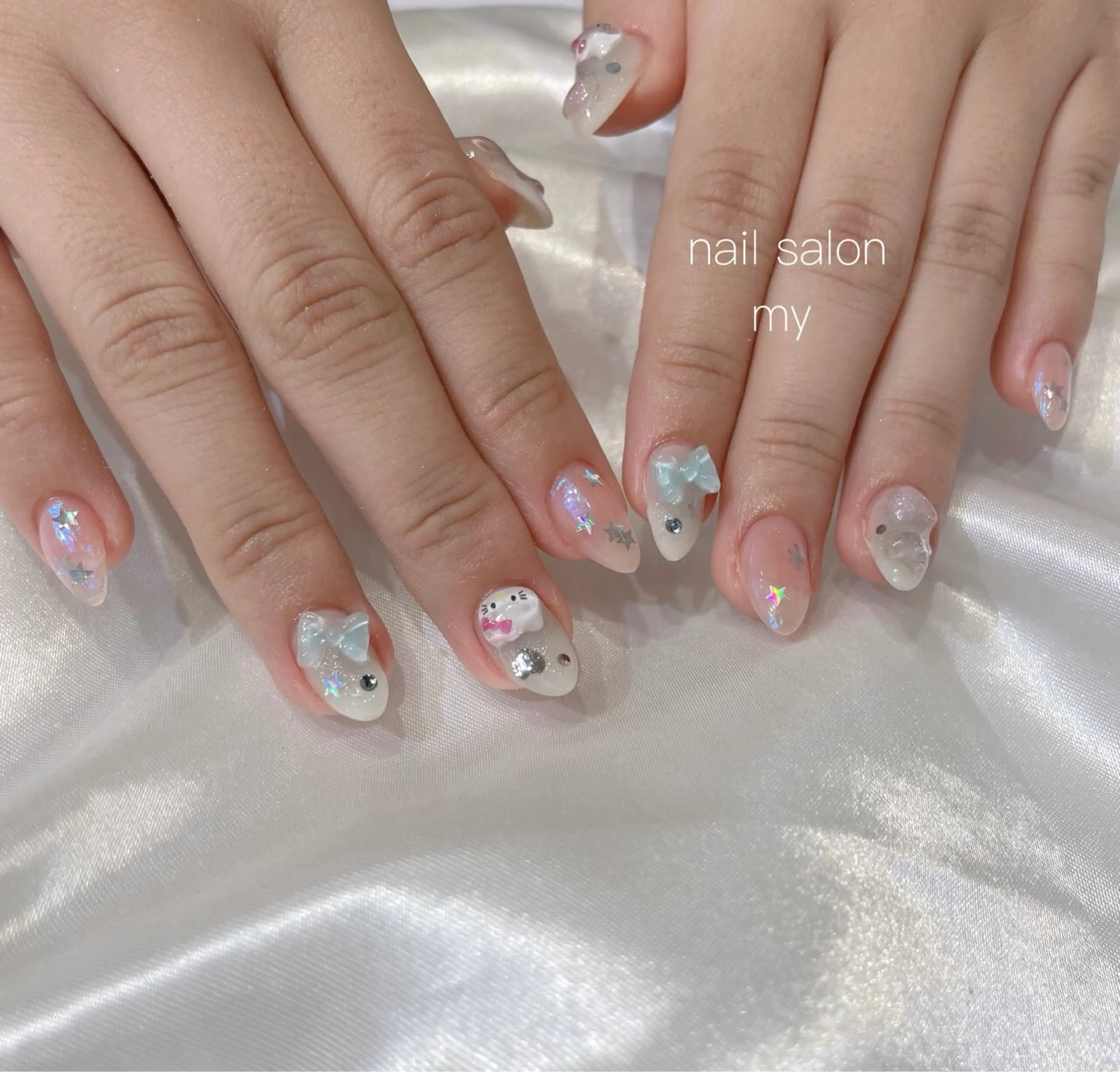 ネイル ジェルネイル 韓国ネイル マグネットネイル ニュアンスネイル パラジェル ハンドネイル NailSalon MYのネイルデザイン