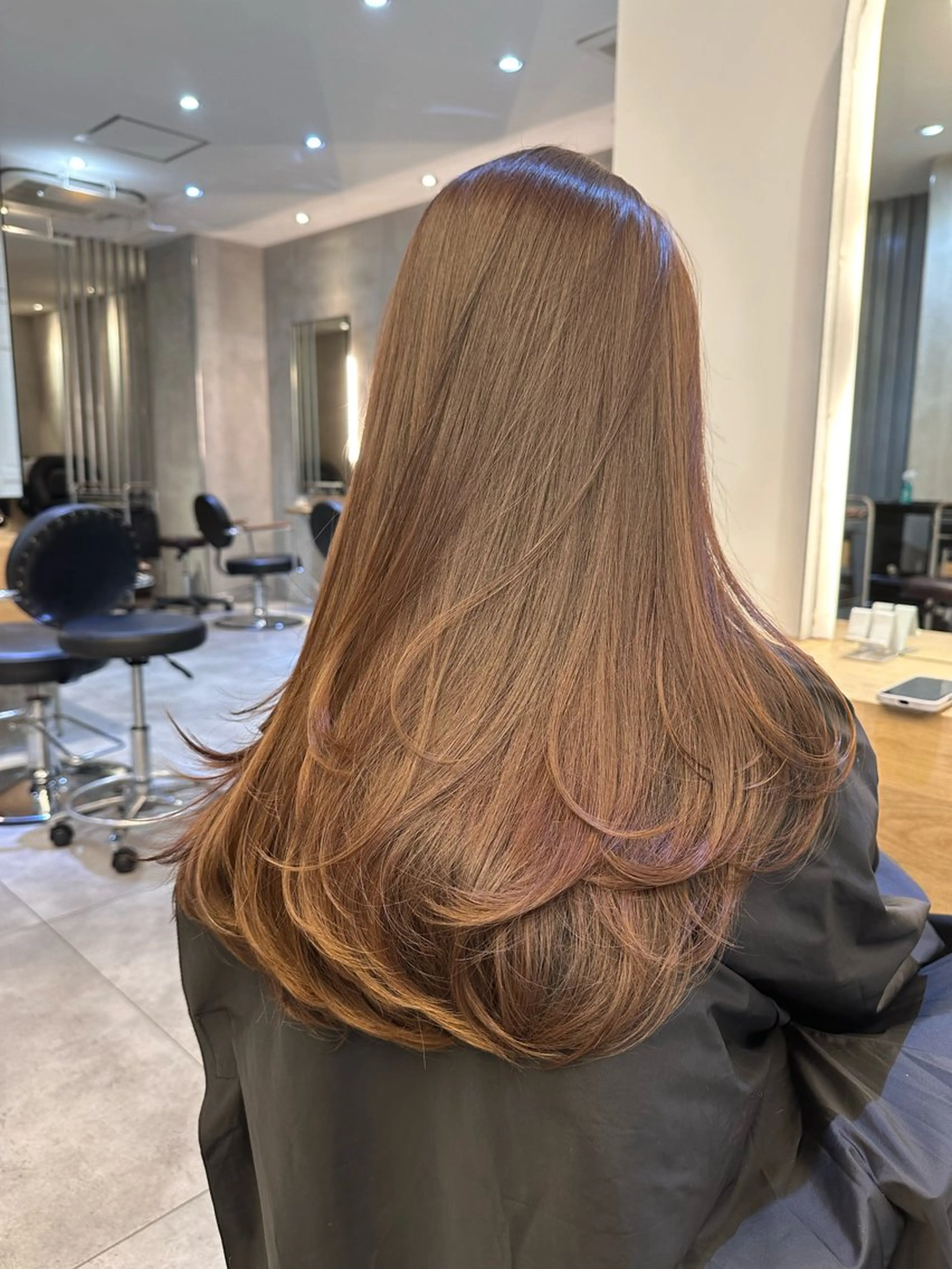 ロング カット ヘアカラー トリートメント 美髪矯正💎副店長 💎ミツキのヘアスタイル