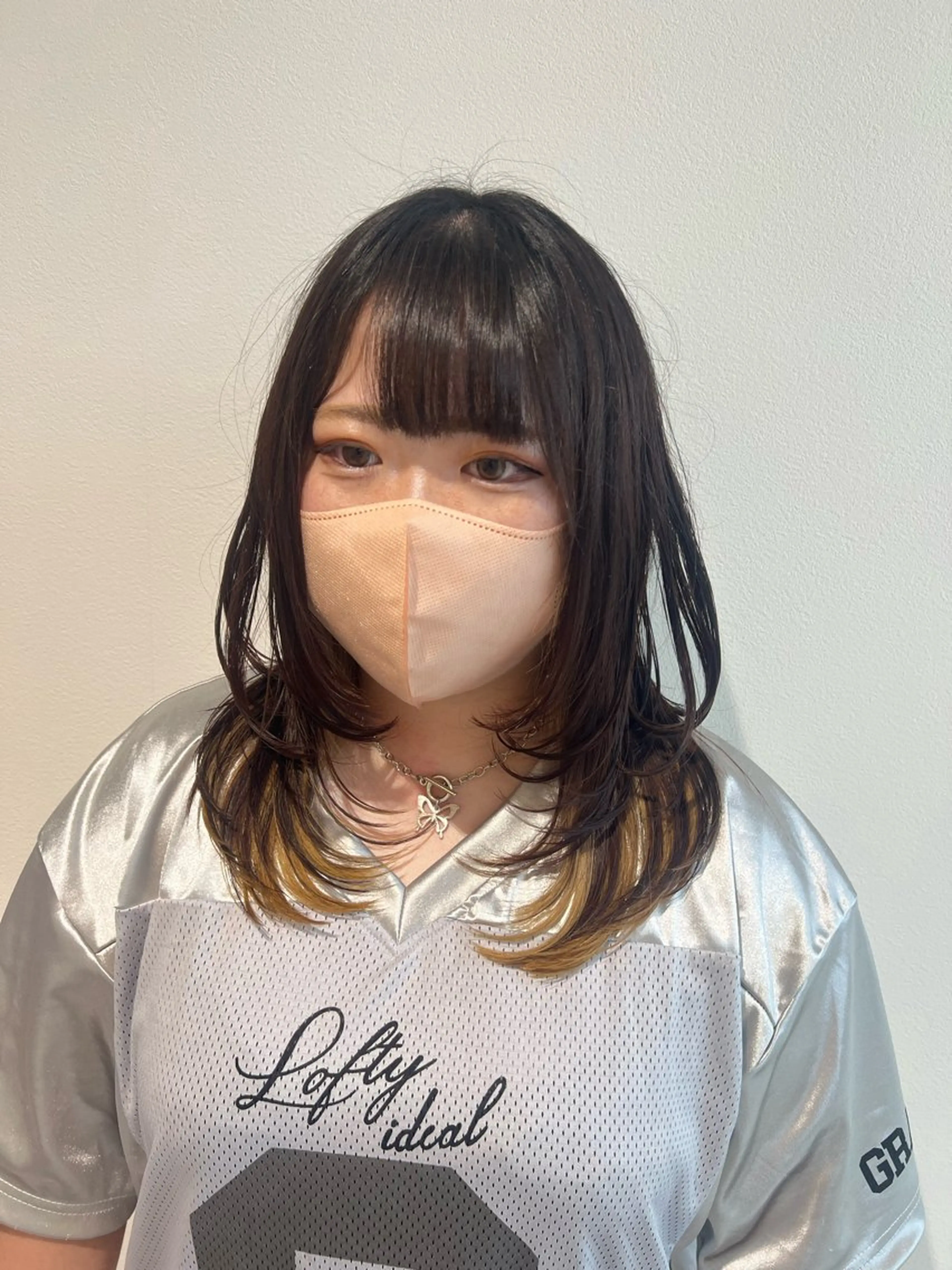 ミディアム 韓国風ヘア レイヤーカット SEA BELLE YASUのヘアスタイル