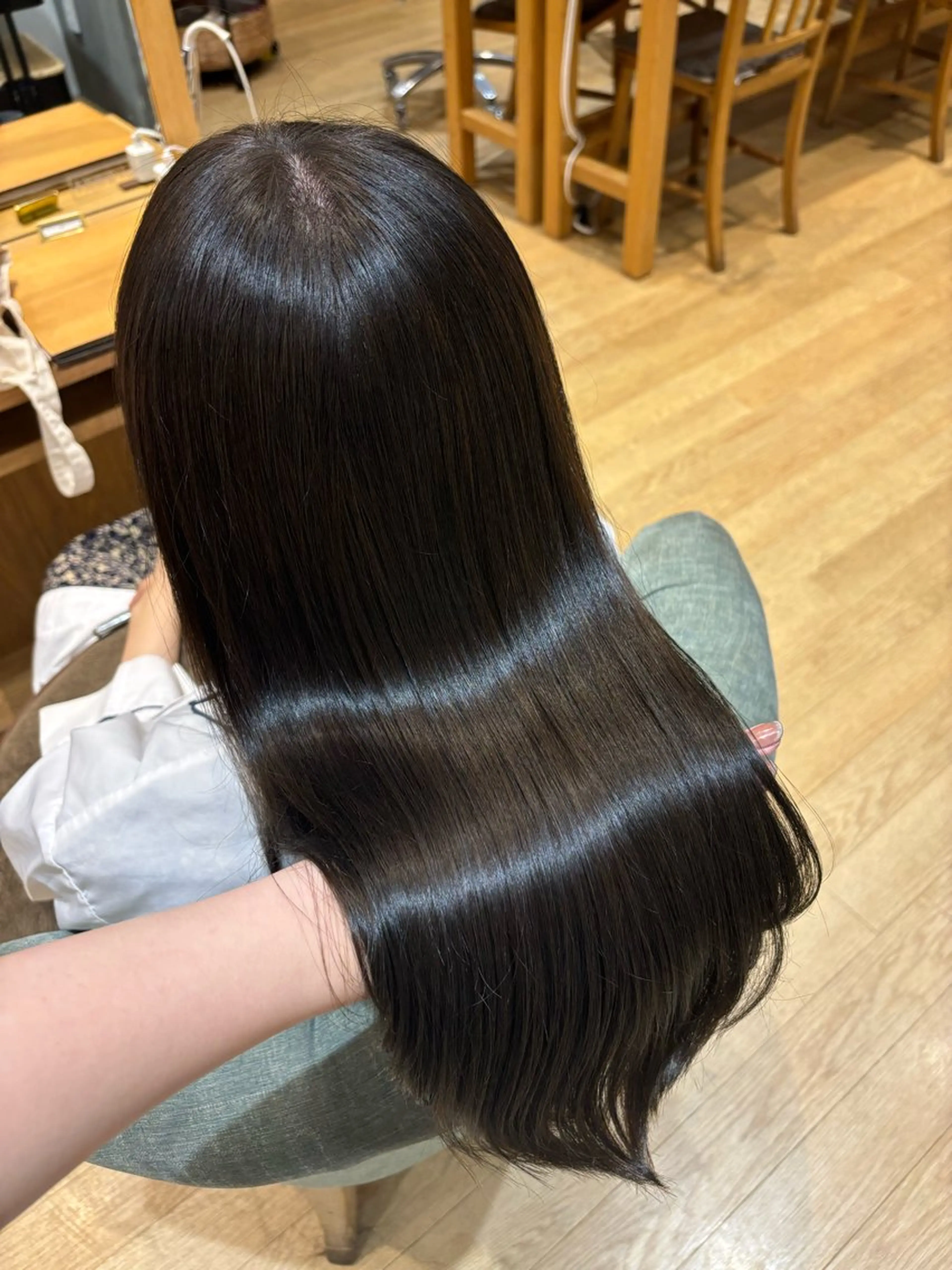 ロング カラー ブラウンカラー くすみブラウン 碓氷和叶 ✨パーマ•美髪矯正✨のヘアスタイル