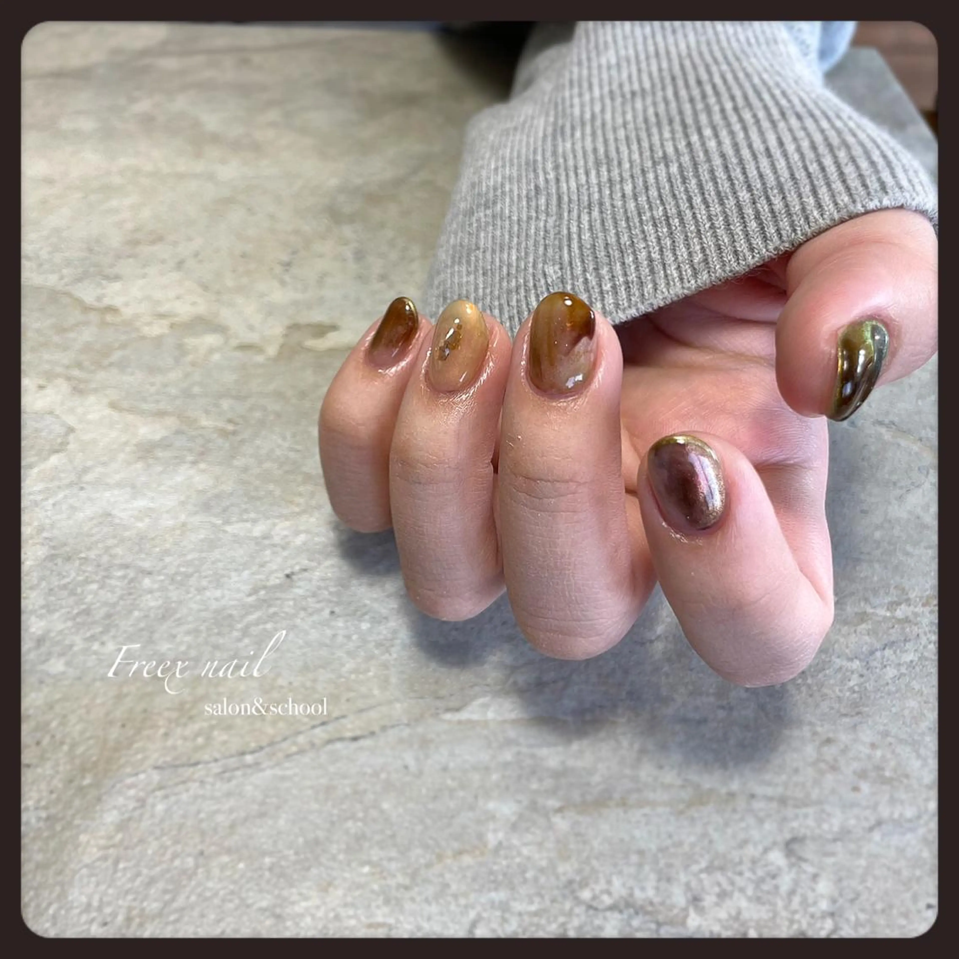 ネイル ニュアンスネイル ハンドネイル ハンドケア freex nail /ニュアンス/個性派のネイルデザイン