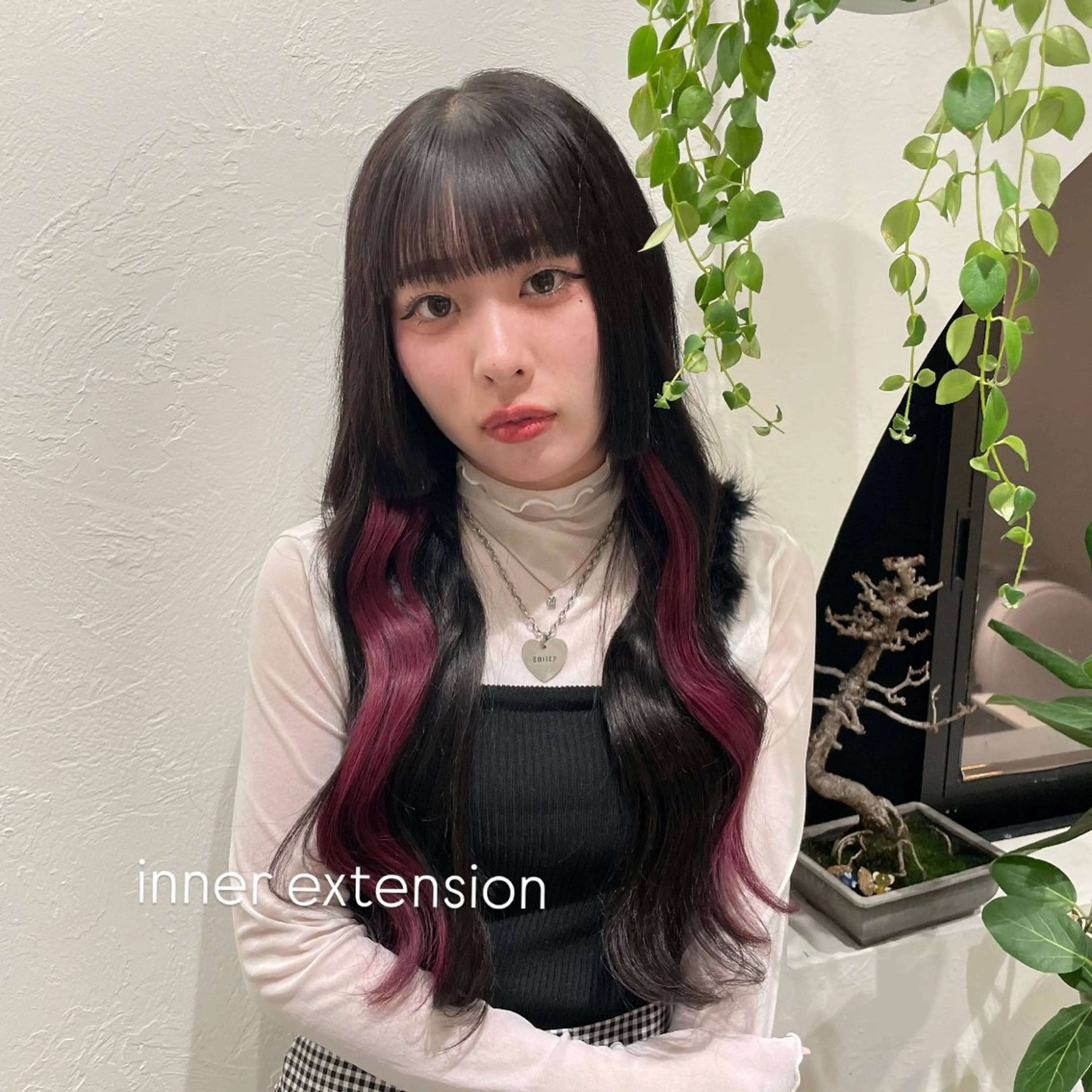 インナーエクステ10本+キラキラティンセル4本付✨️の写真