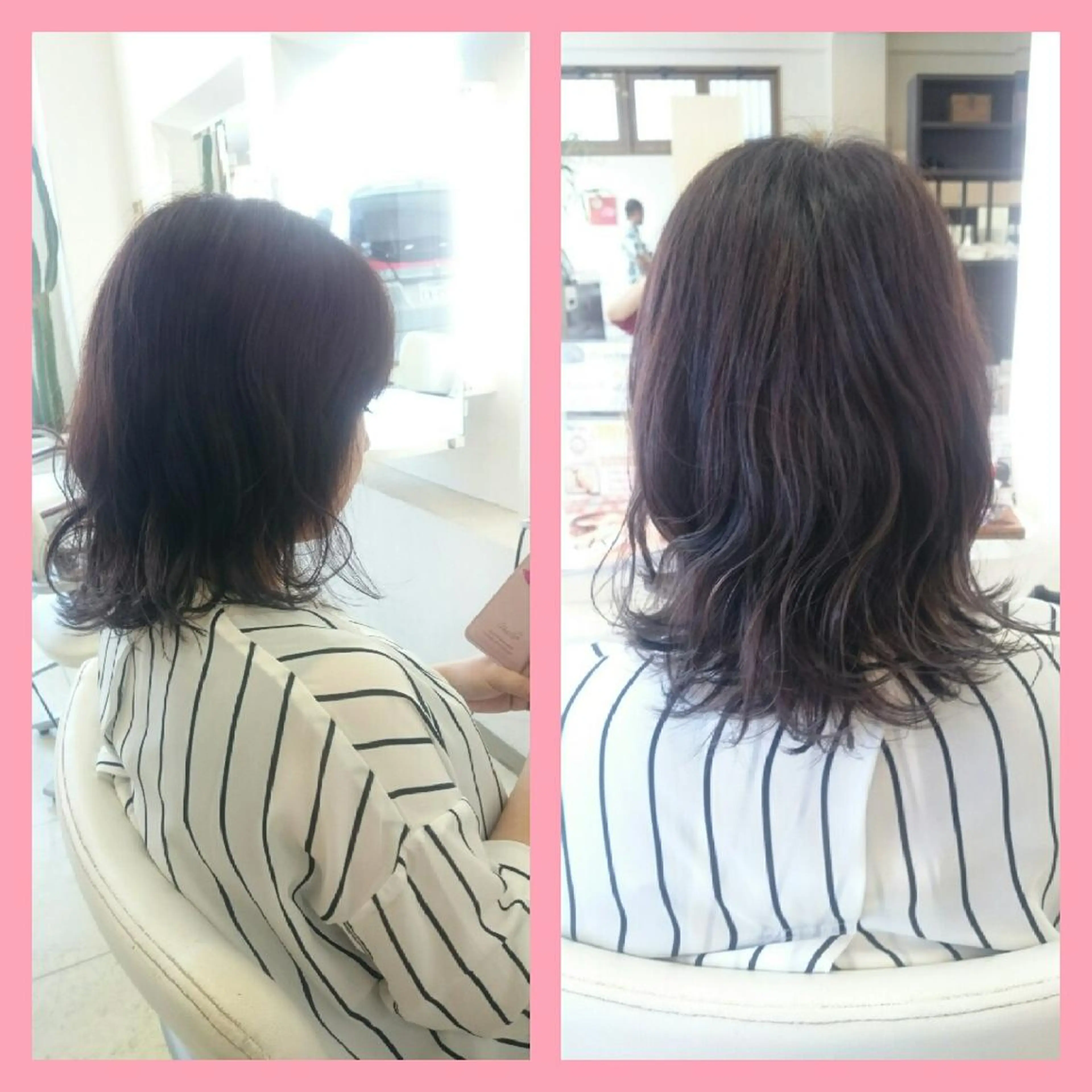 ミディアム カラー ｷﾝｼﾞｮｳ ｴﾅﾐのヘアスタイル