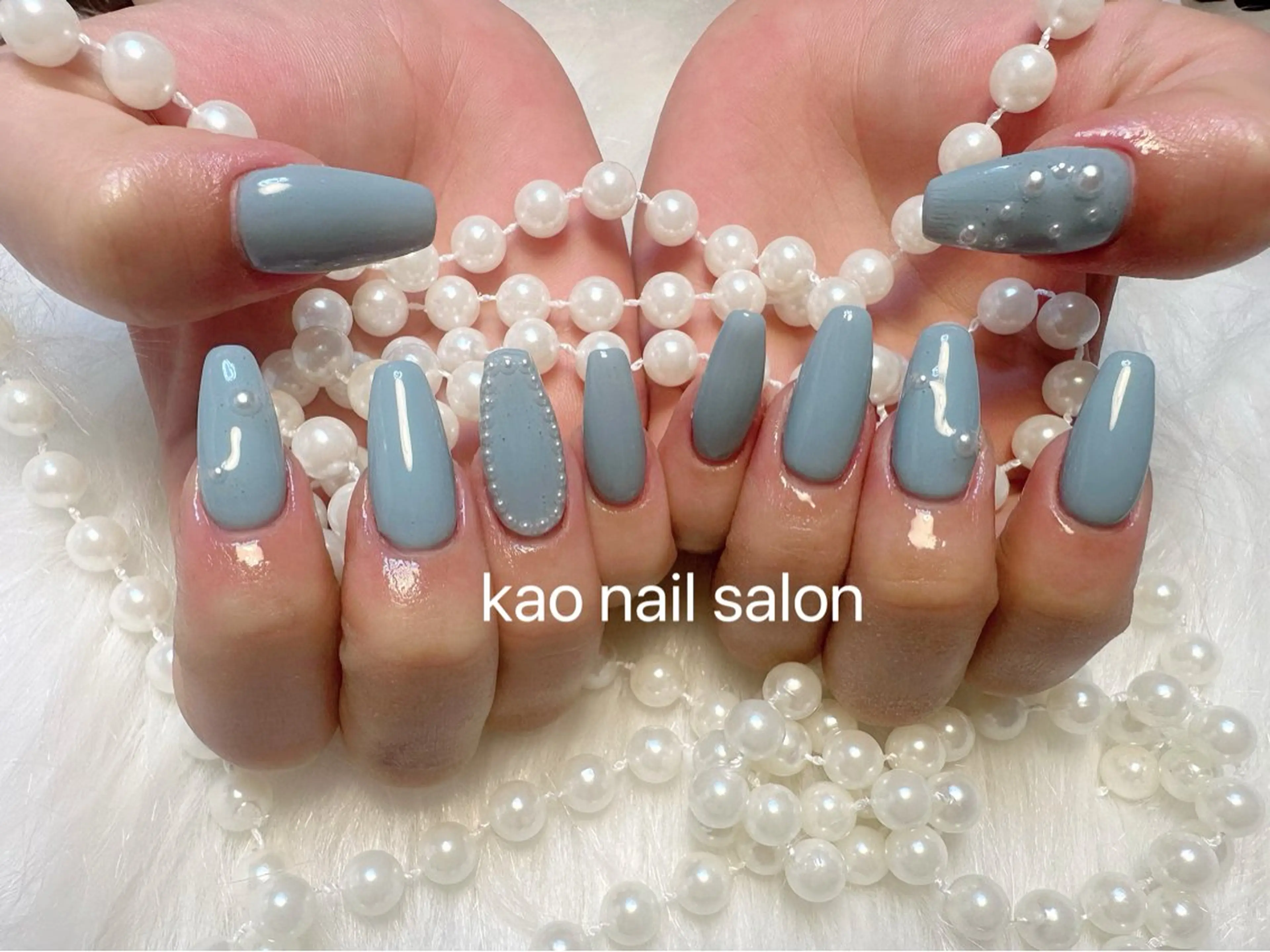 ネイル kao nail マグネット/長さだしのネイルデザイン