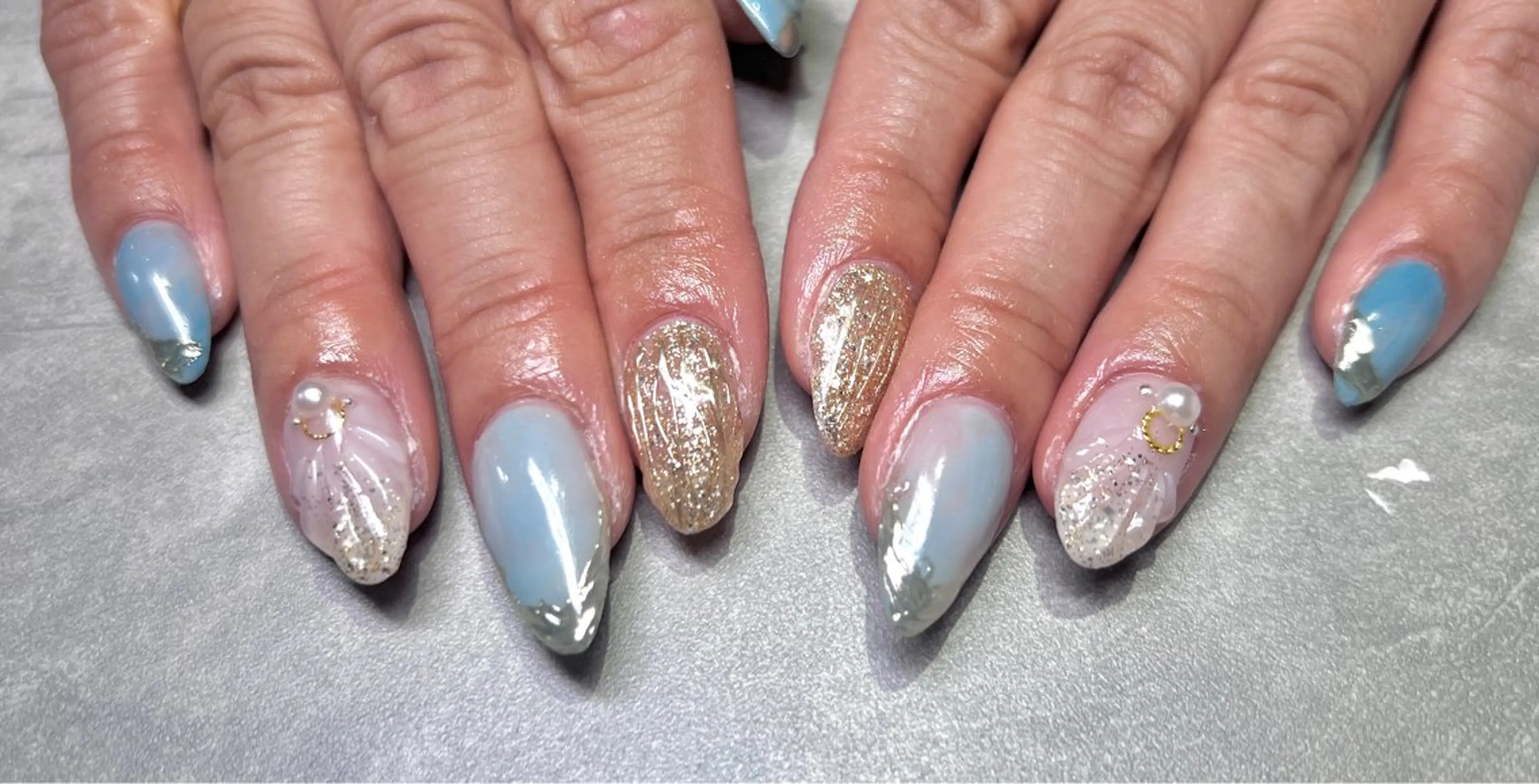 ネイル Miimo💅🏻 ほのか‪ ·͜·♡‬のネイルデザイン