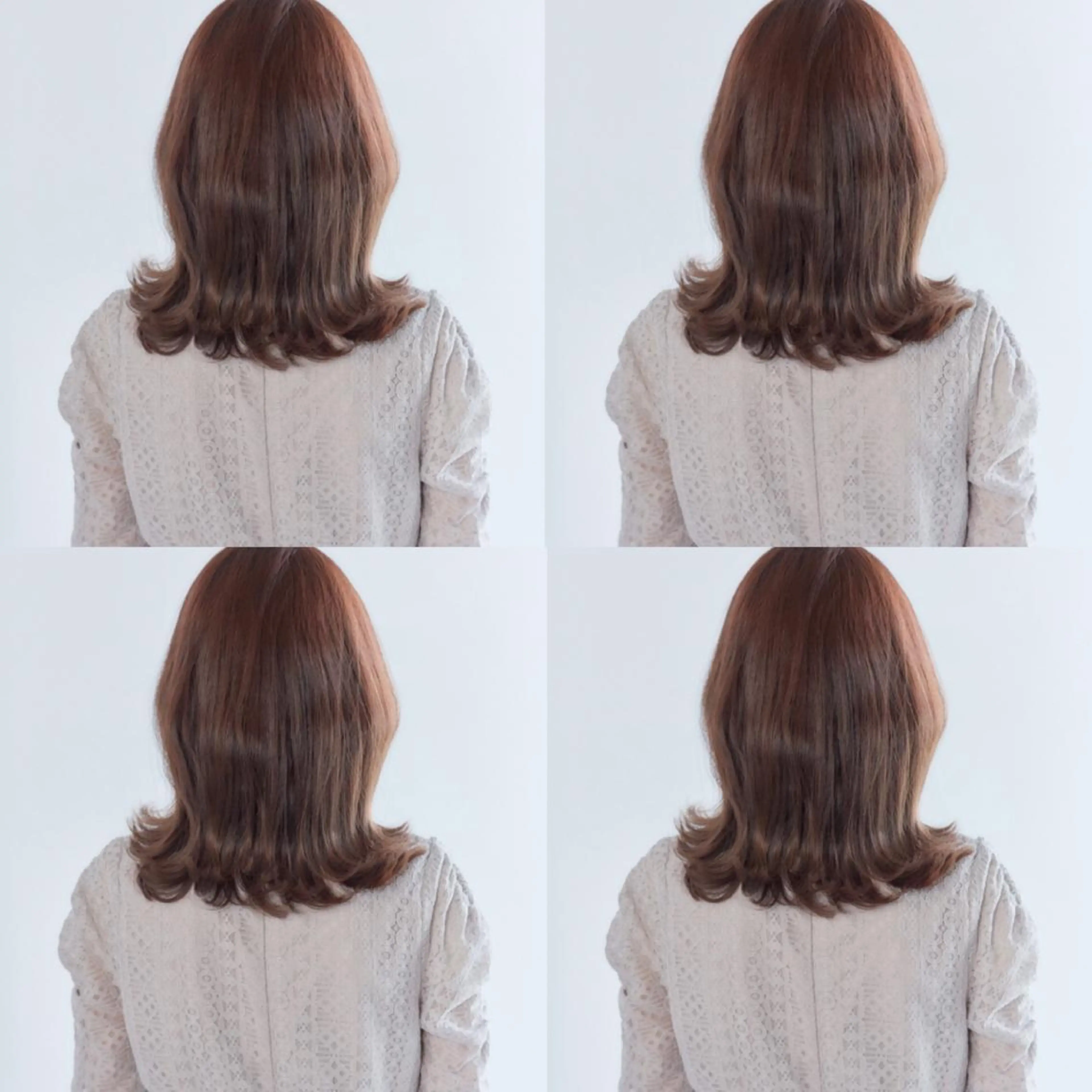 ミディアム カラー カット ヘアカラー トリートメント ヘッドスパ 透明感/オリーブ/ グレージュ/YUKAのヘアスタイル