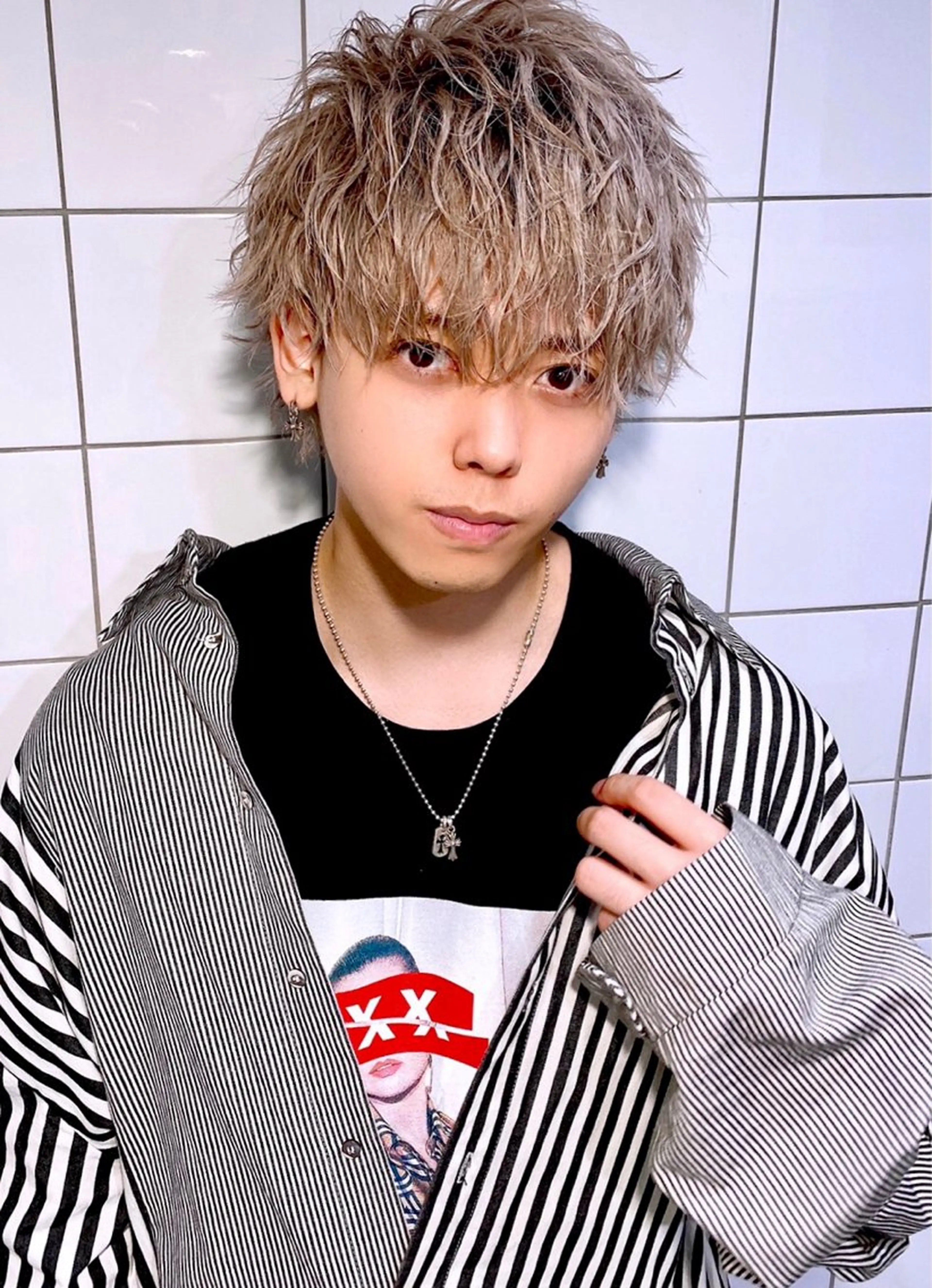 ショート カラー メンズ ヘアカラー トリートメント ヘッドスパ ヘアセット ✨【公式】渋谷メンズ サロン BLUCK✨のヘアスタイル
