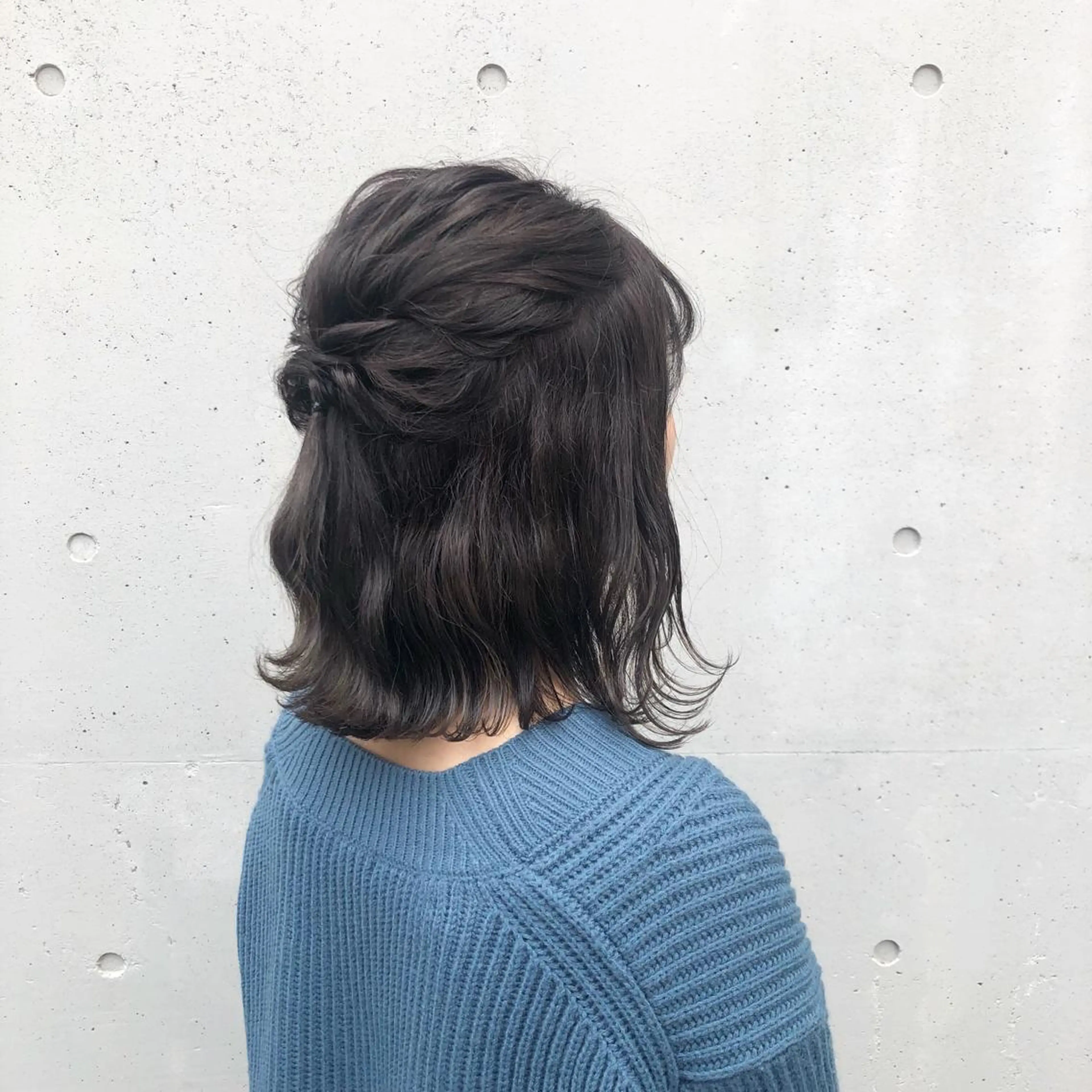 ミディアム カラー グレージュ カット ヘアカラー トリートメント 酸性縮毛矯正🧴韓国 レイヤー/髪質改善のヘアスタイル