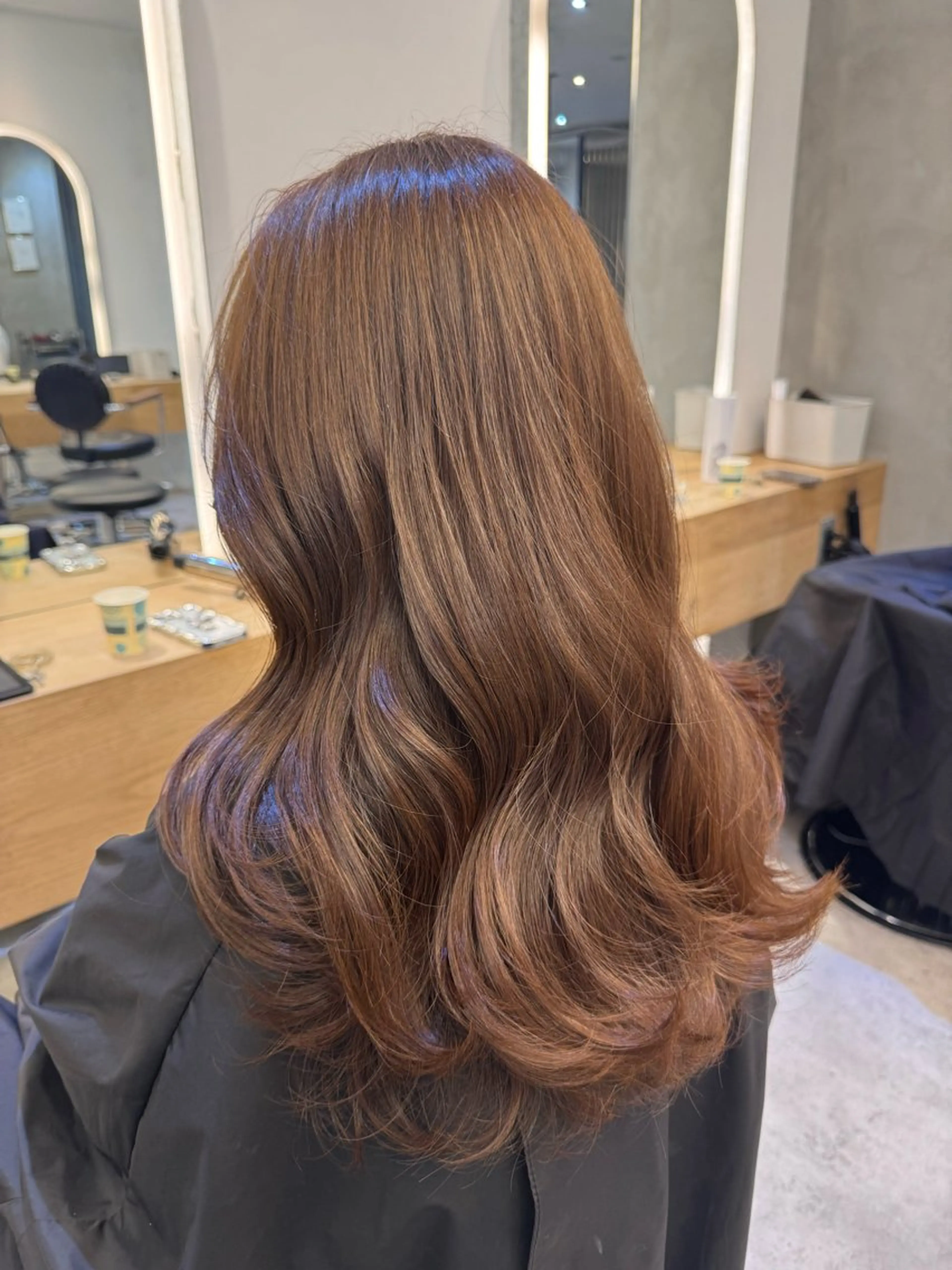 セミロング カット ヘアカラー トリートメント ♡可愛い艶髪特化♡ 艶髪先生のヘアスタイル