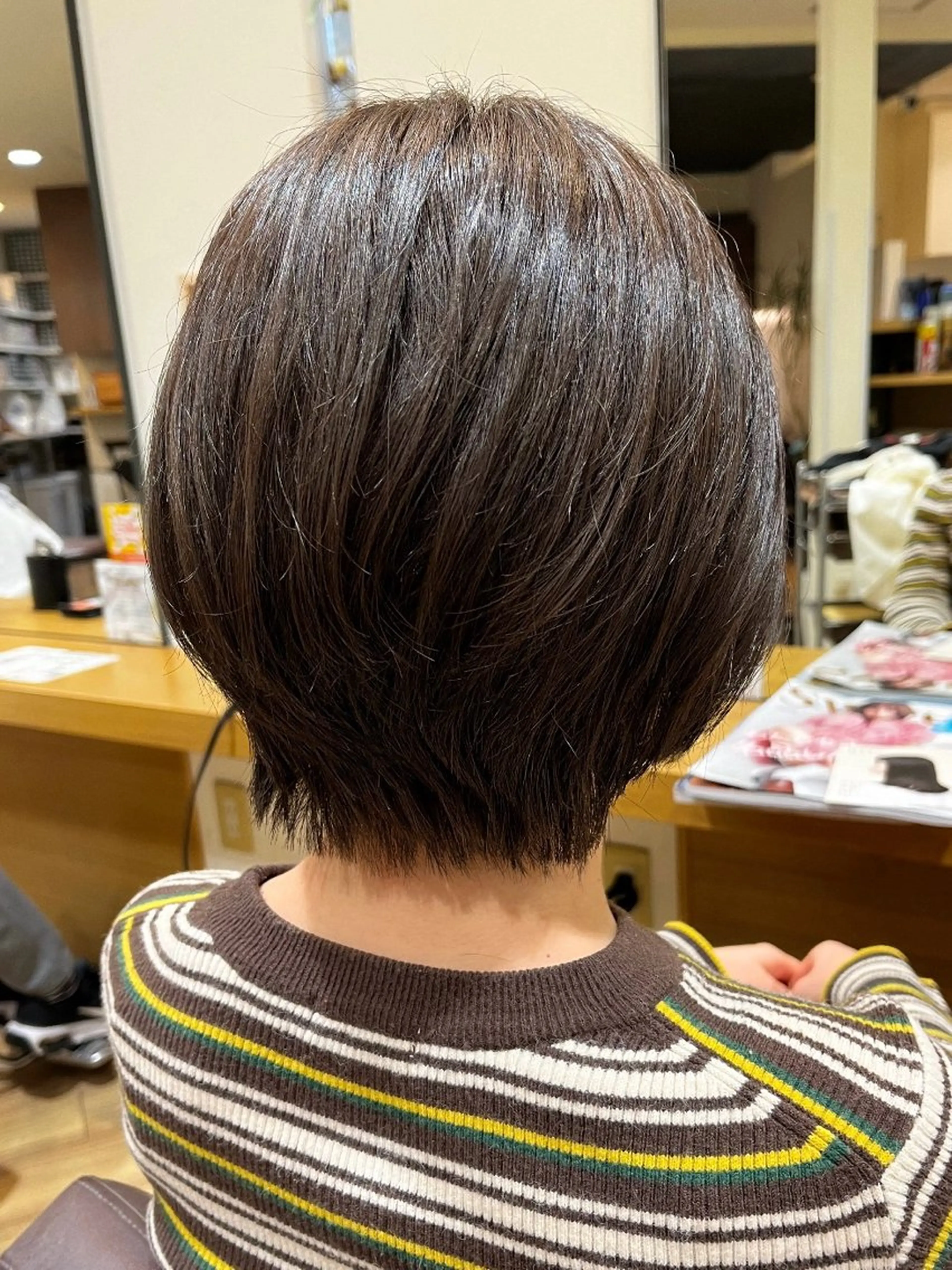 ショート ショートボブ ボブ くびれヘア ショートヘア 斎藤 愛菜のヘアスタイル