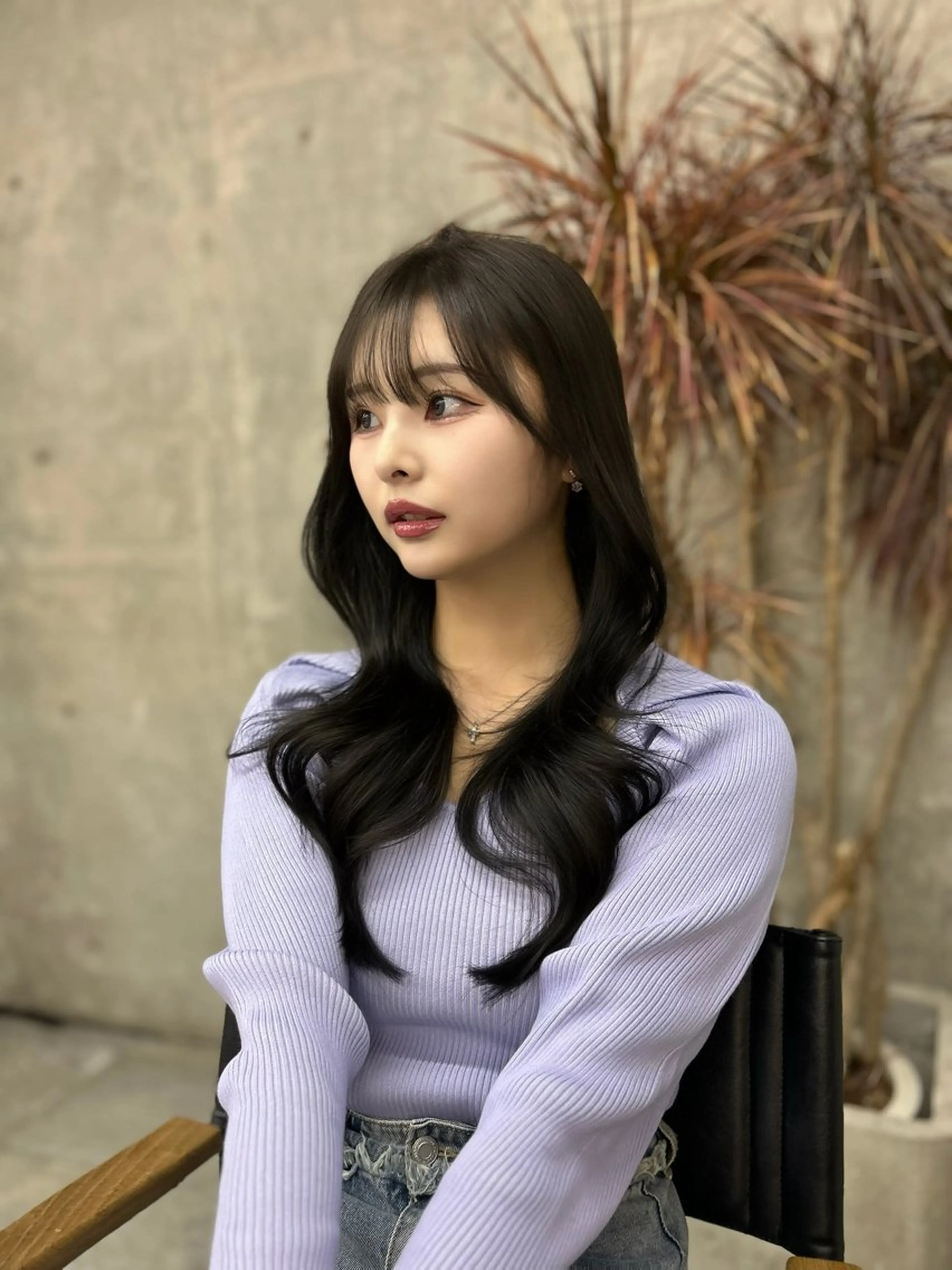 セミロング カラー 韓国風ヘア レイヤーカット カット ヘアカラー トリートメント 髪質改善カラー🦋 レイヤー/ナカネのヘアスタイル