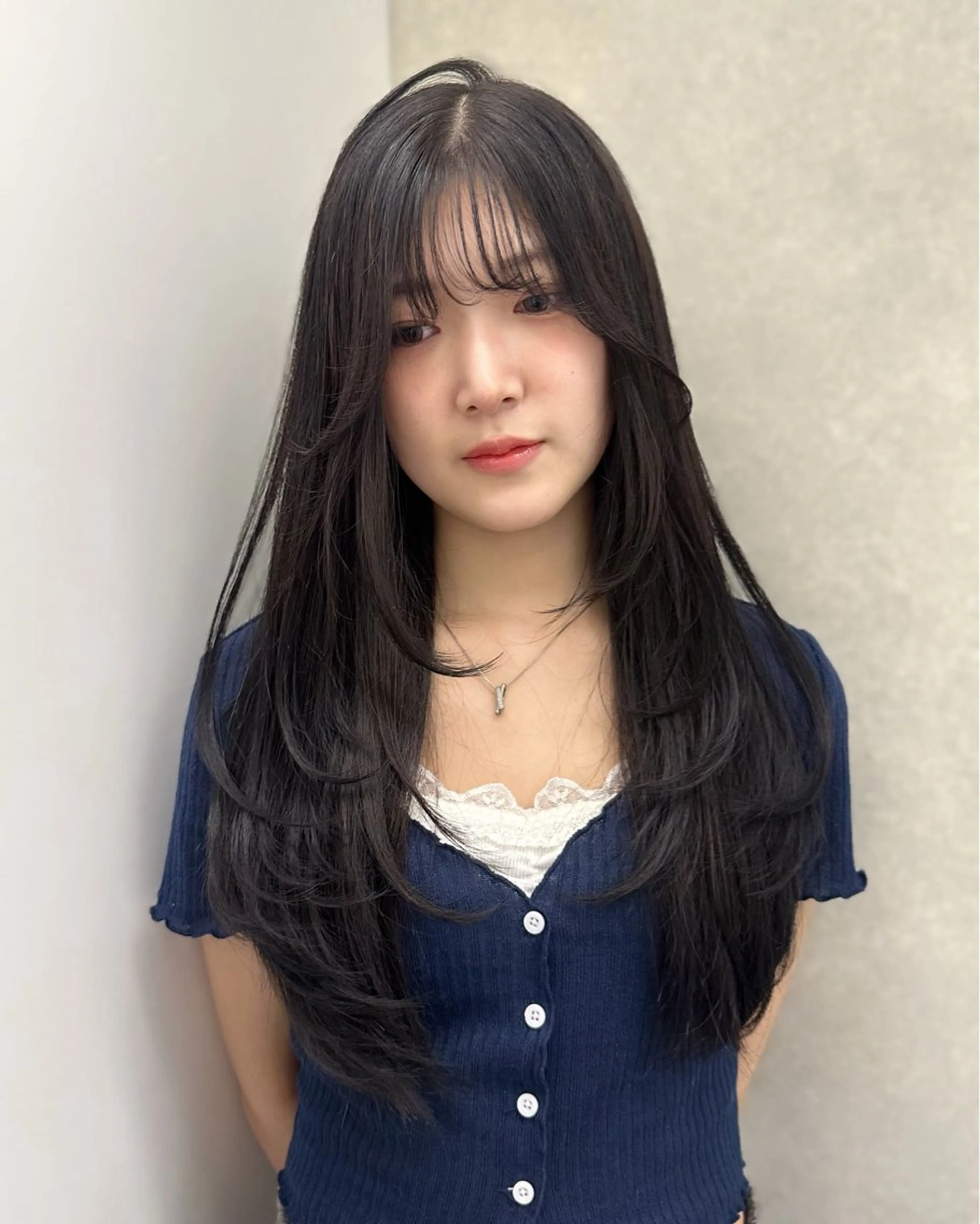 ロング カット ヘアカラー 韓国ヘアメンズ・レデ ィース特化ミクのヘアスタイル