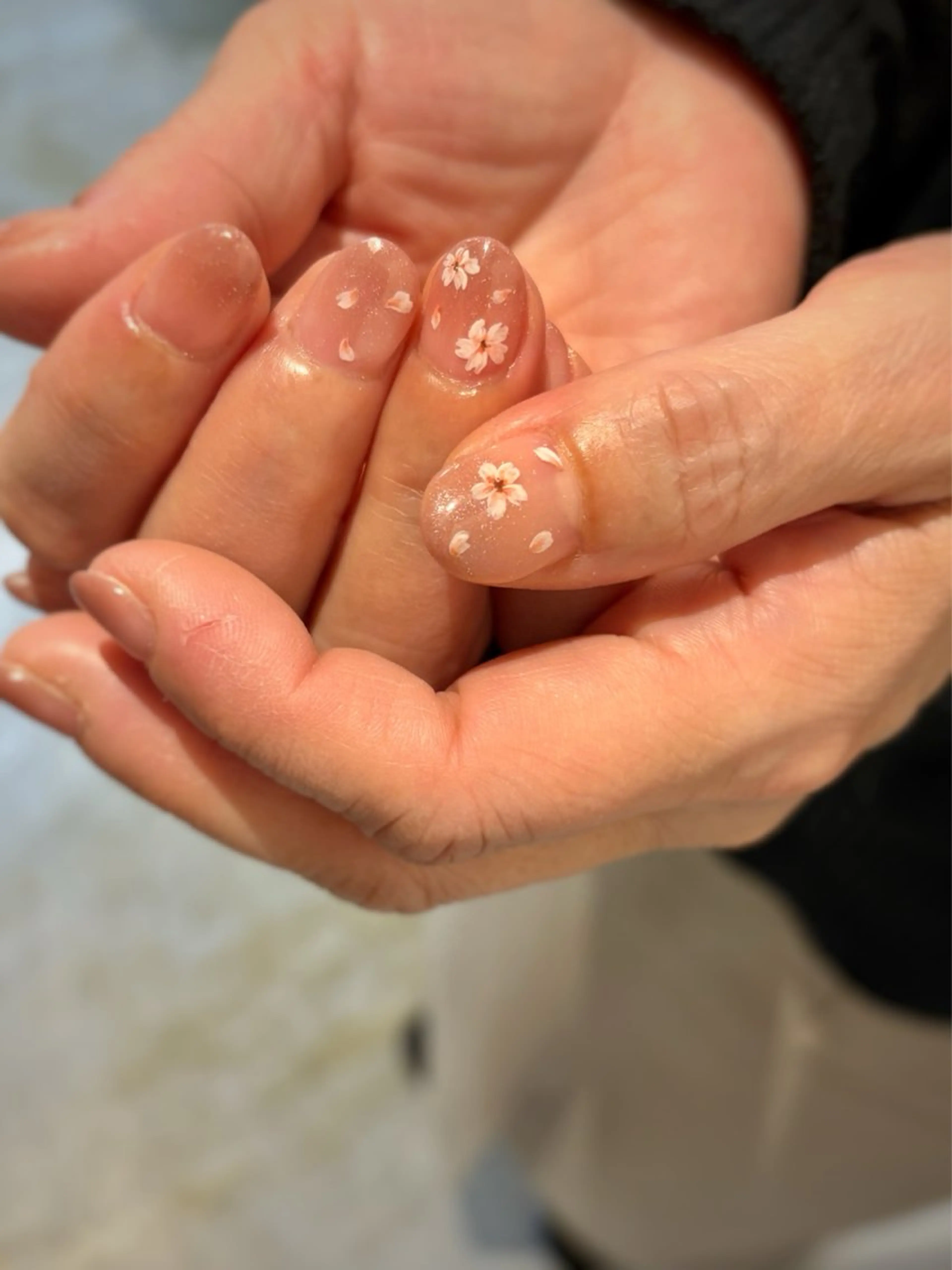 ネイル 桜ネイル ハンドネイル FIORITURA Maikoのネイルデザイン