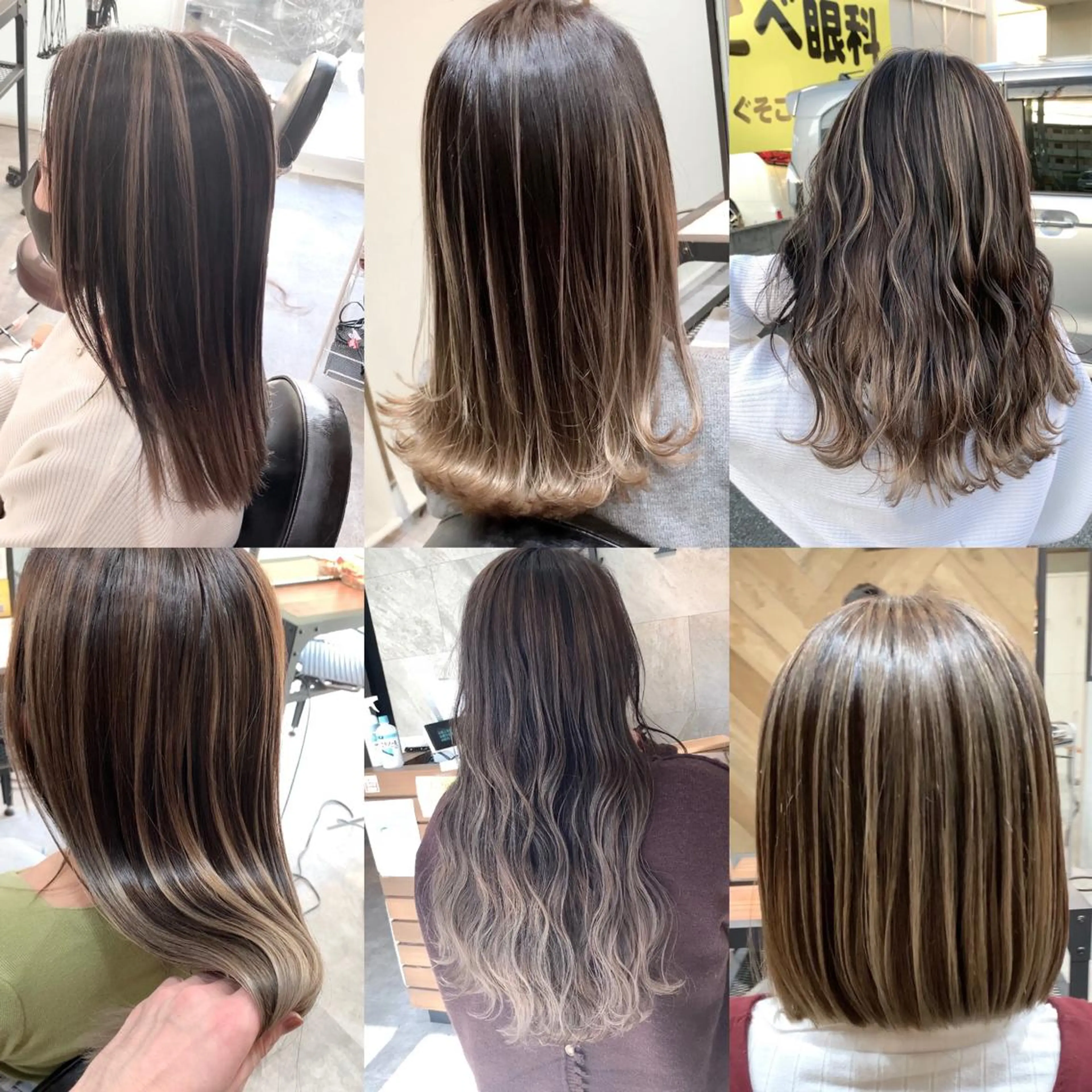 ミディアム カラー リサ tonieのヘアスタイル