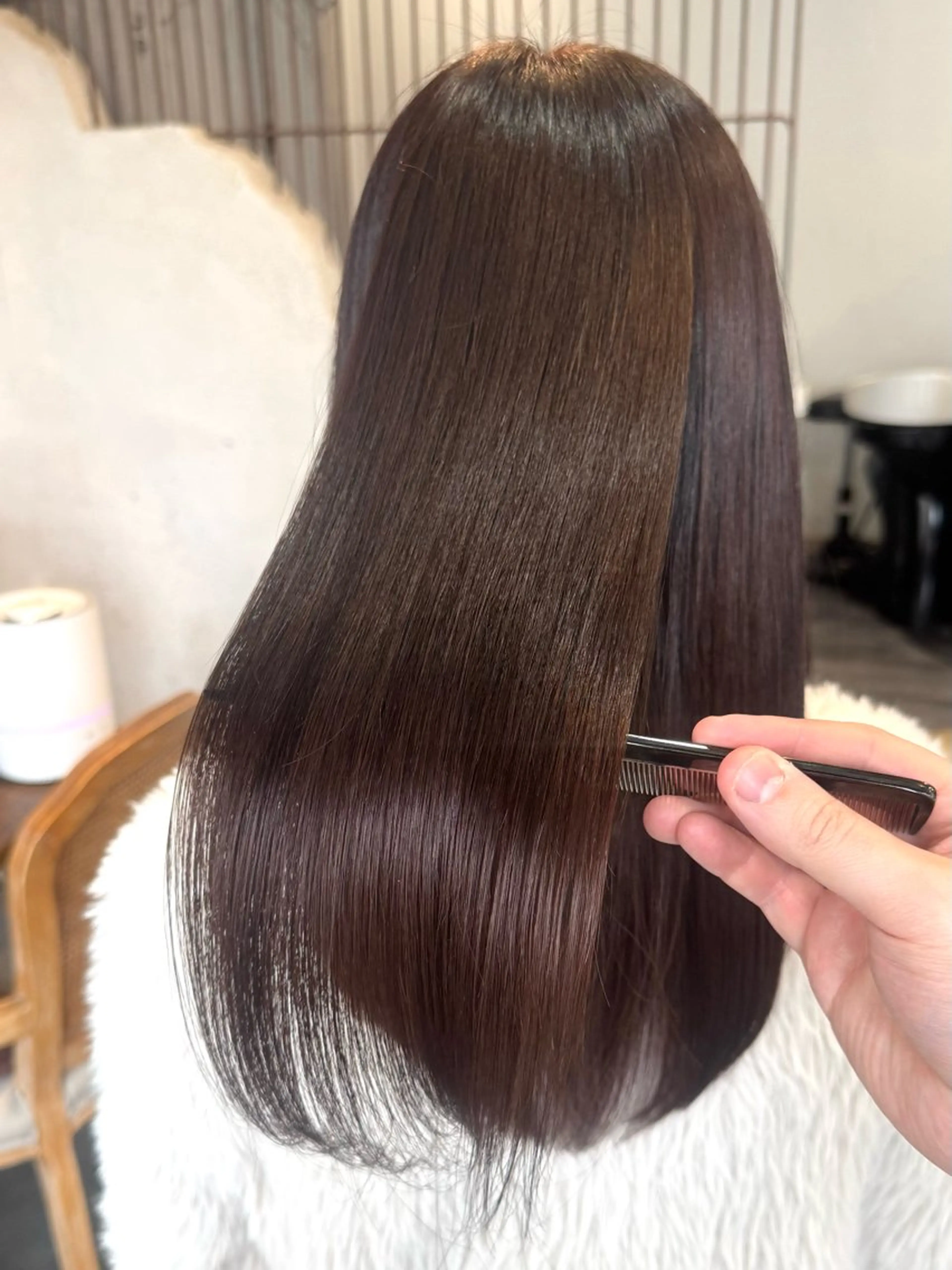 ロング カット 縮毛矯正 トリートメント 🔆髪質改善 透明感 カラー🔆佐々木貴仁のヘアスタイル