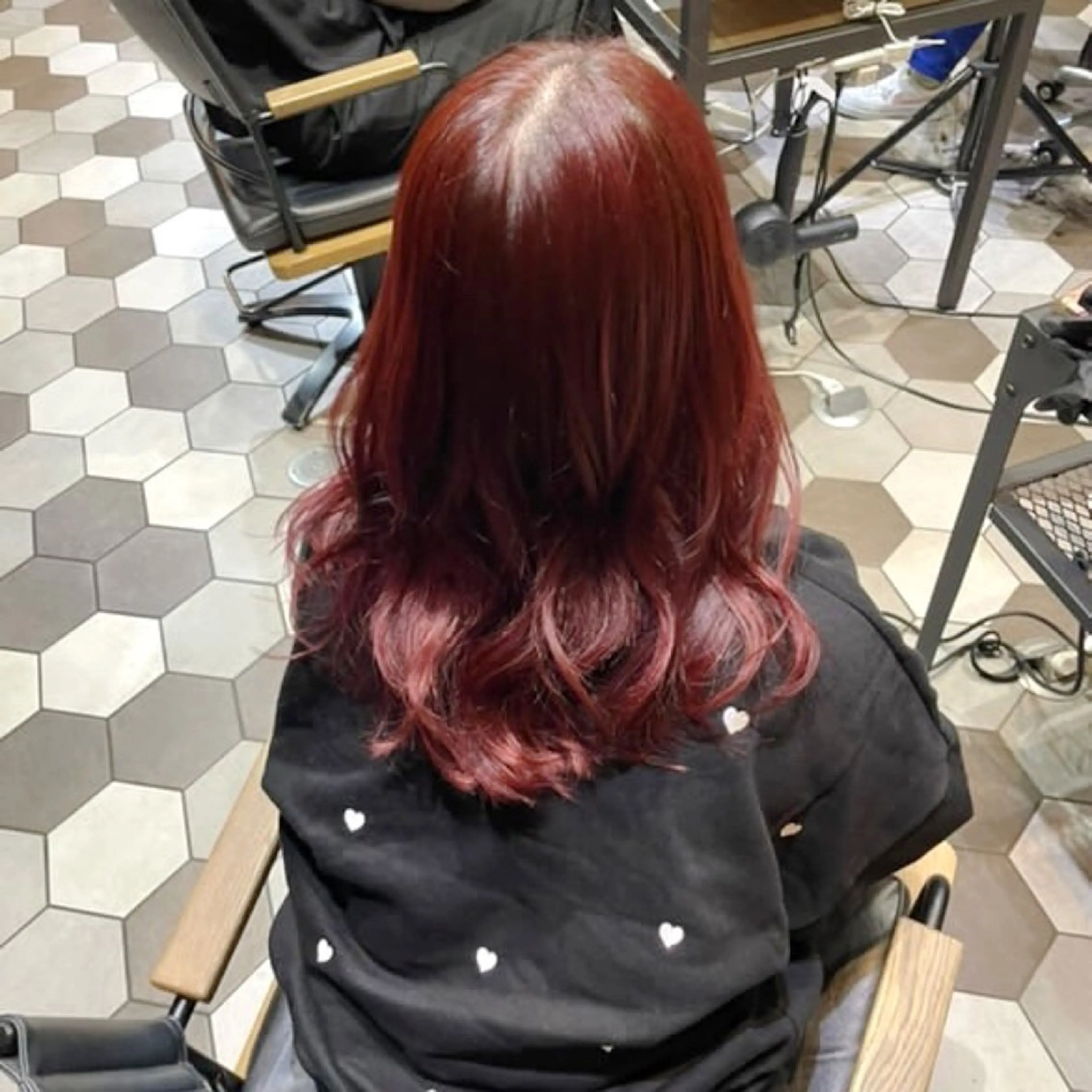 ロング カラー ninaアイドル前髪 ×透明感🎀のヘアスタイル