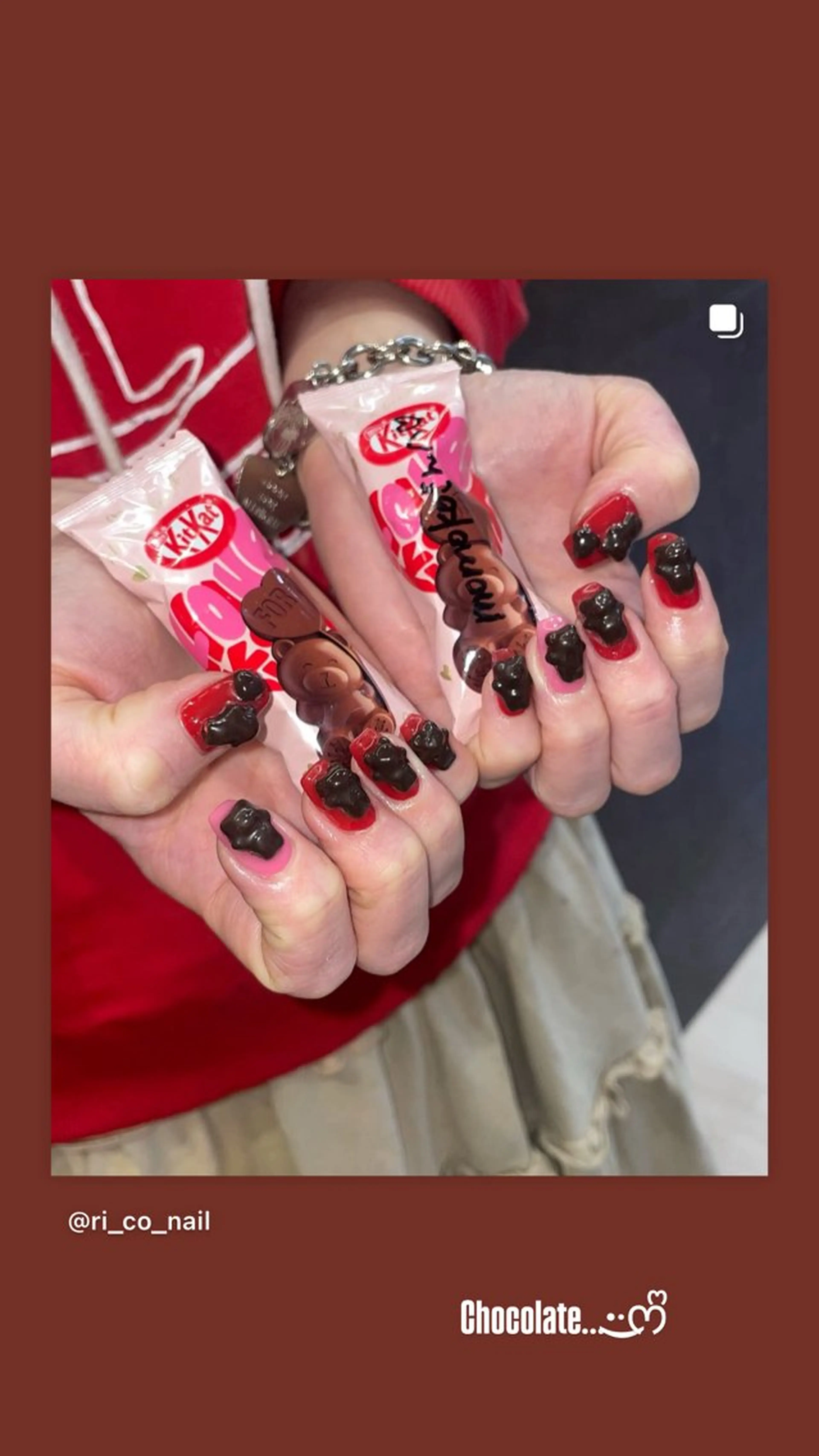 ネイル ハンドネイル RICO Nail パーツつけ放題🌈のネイルデザイン