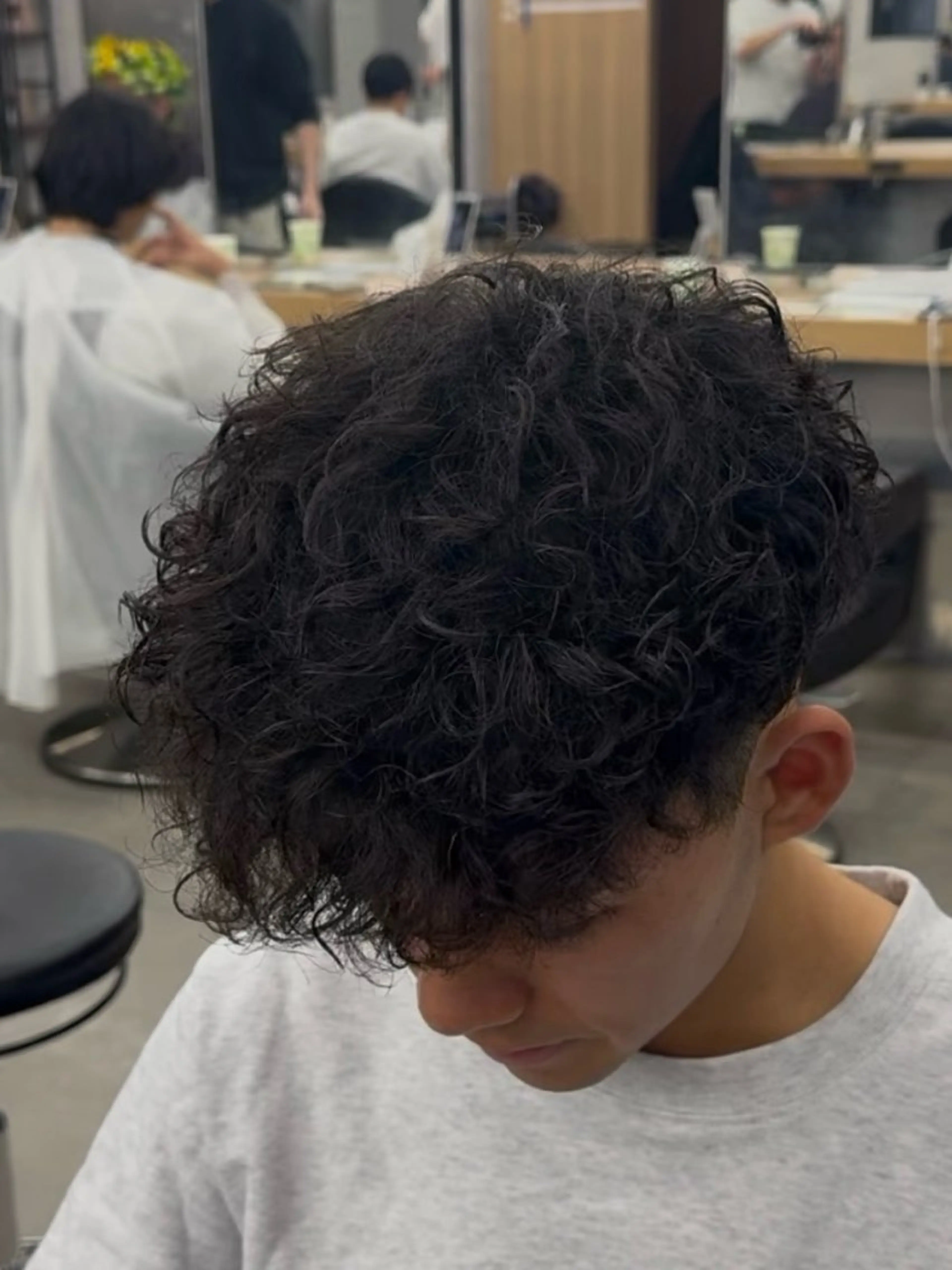 ショート パーマ メンズ メンズパーマ スペインカール メンズパーマカット 達人/涼のヘアスタイル