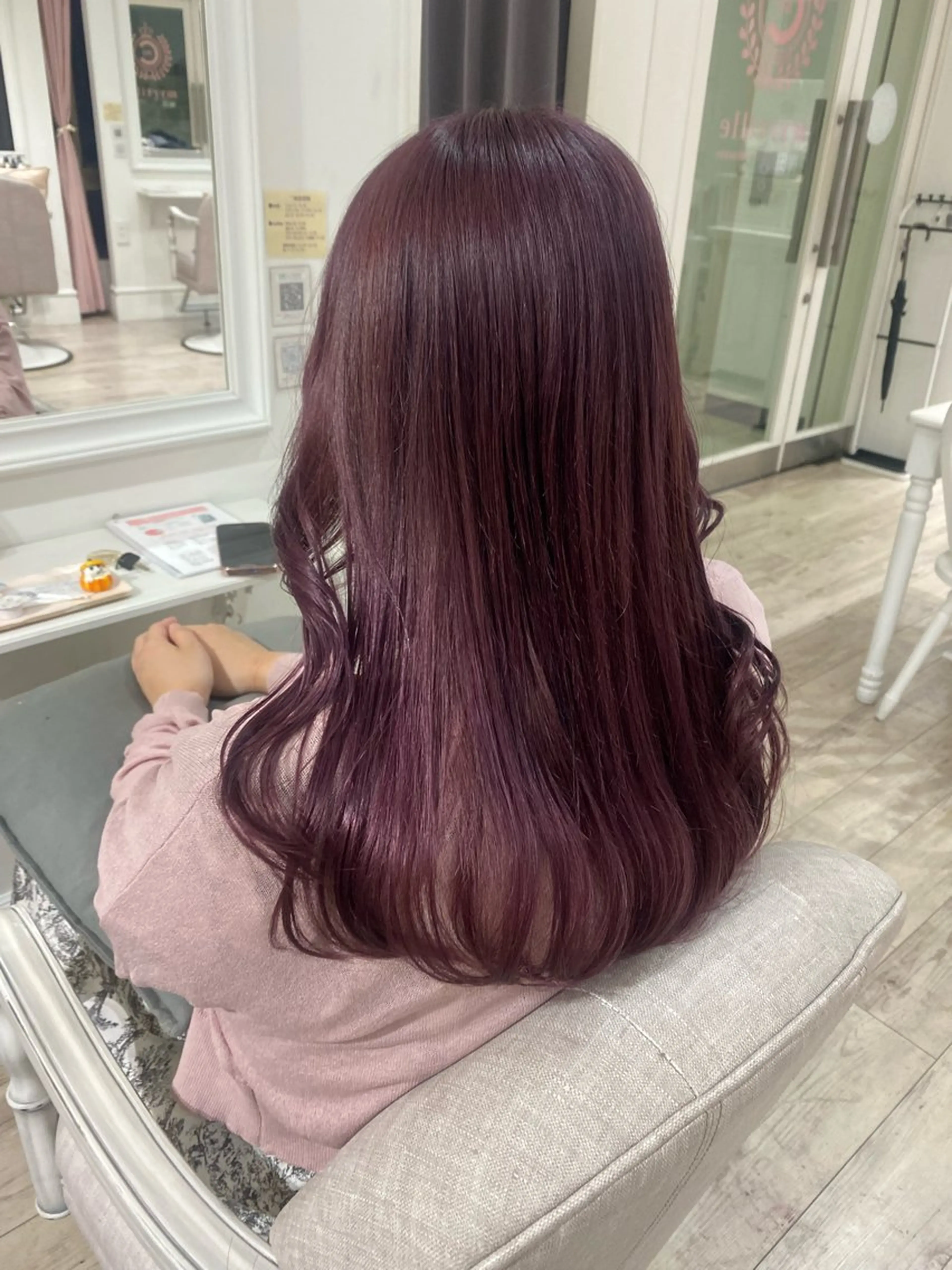 セミロング カラー ヘアカラー トリートメント ベージュカラー /aibiのヘアスタイル