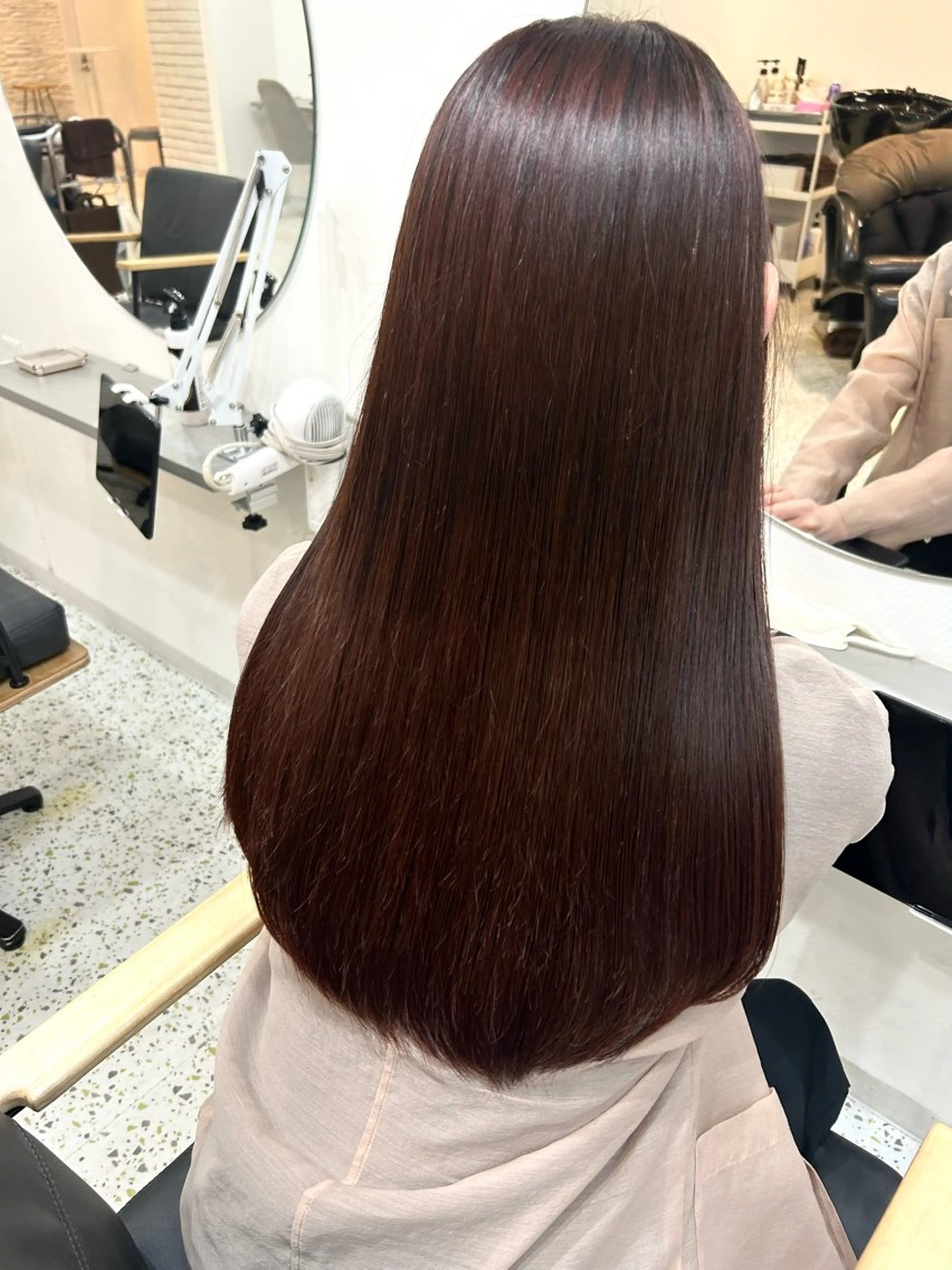 ロング 透明感カラー 莉々子のヘアスタイル
