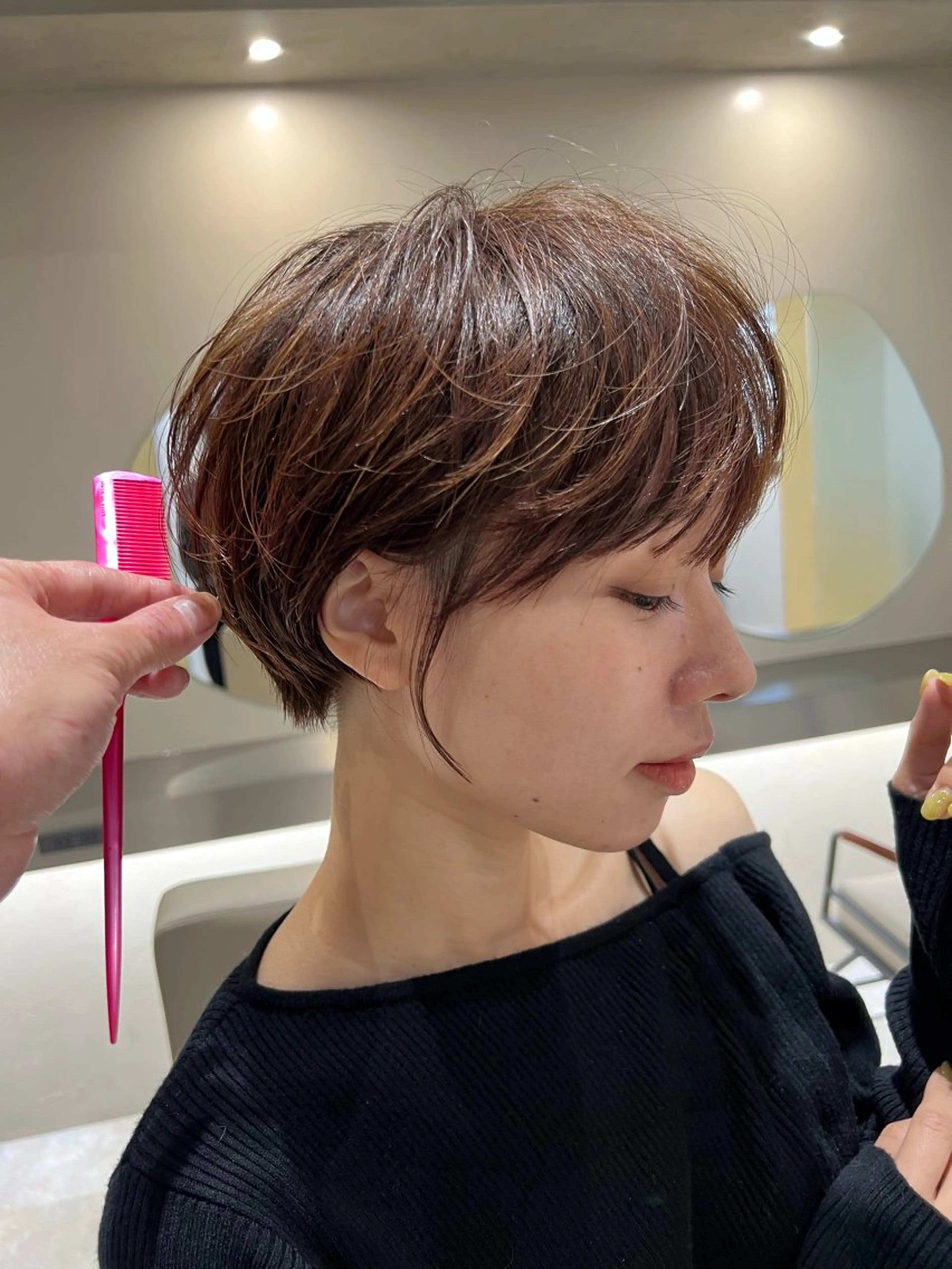 ショート カット ヘアカラー トリートメント ヘッドスパ/縮毛矯正 /横山陸人のヘアスタイル