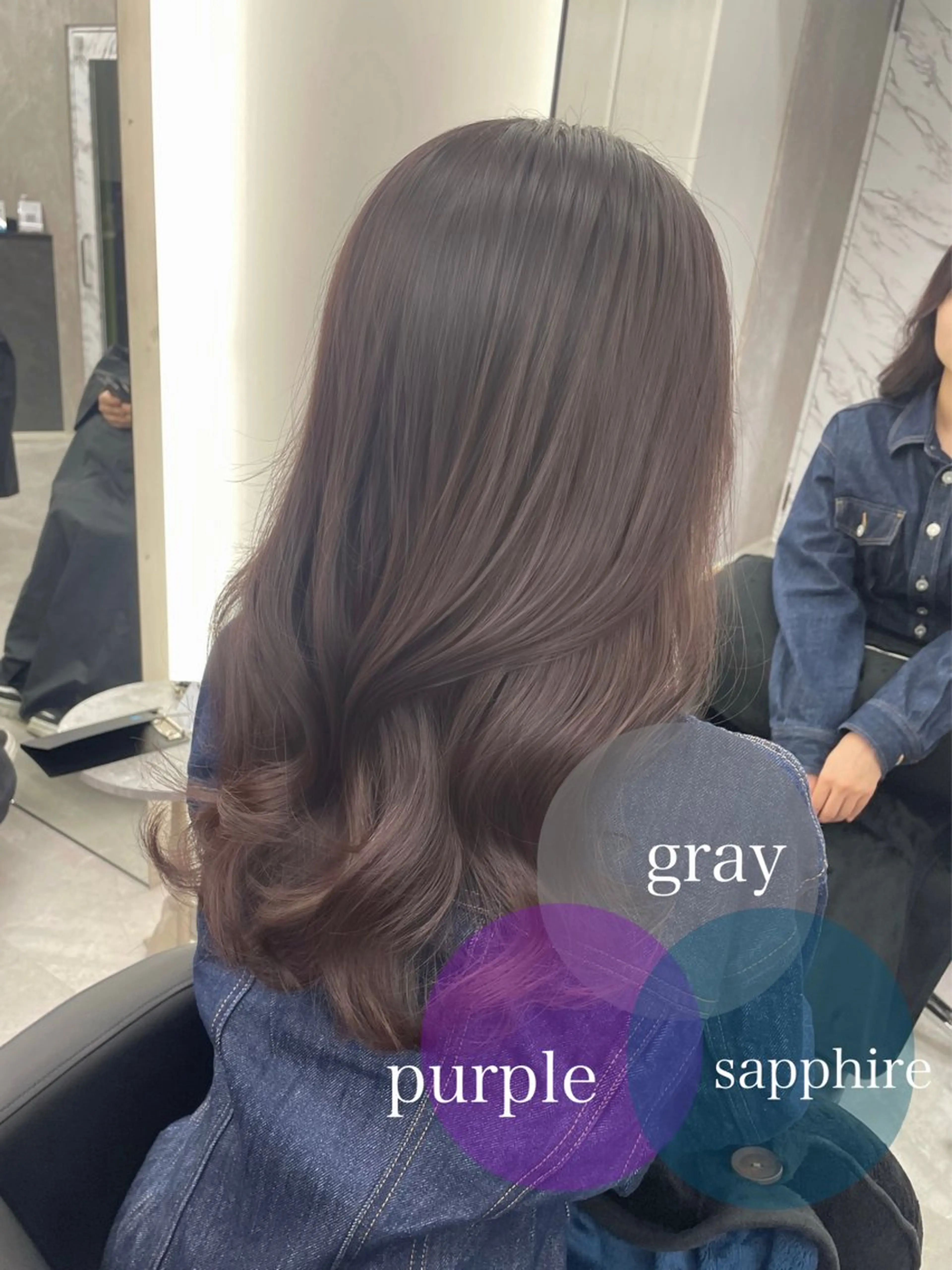 セミロング カラー 心斎橋/ブリーチなし 髪質改善/レイヤーのヘアスタイル