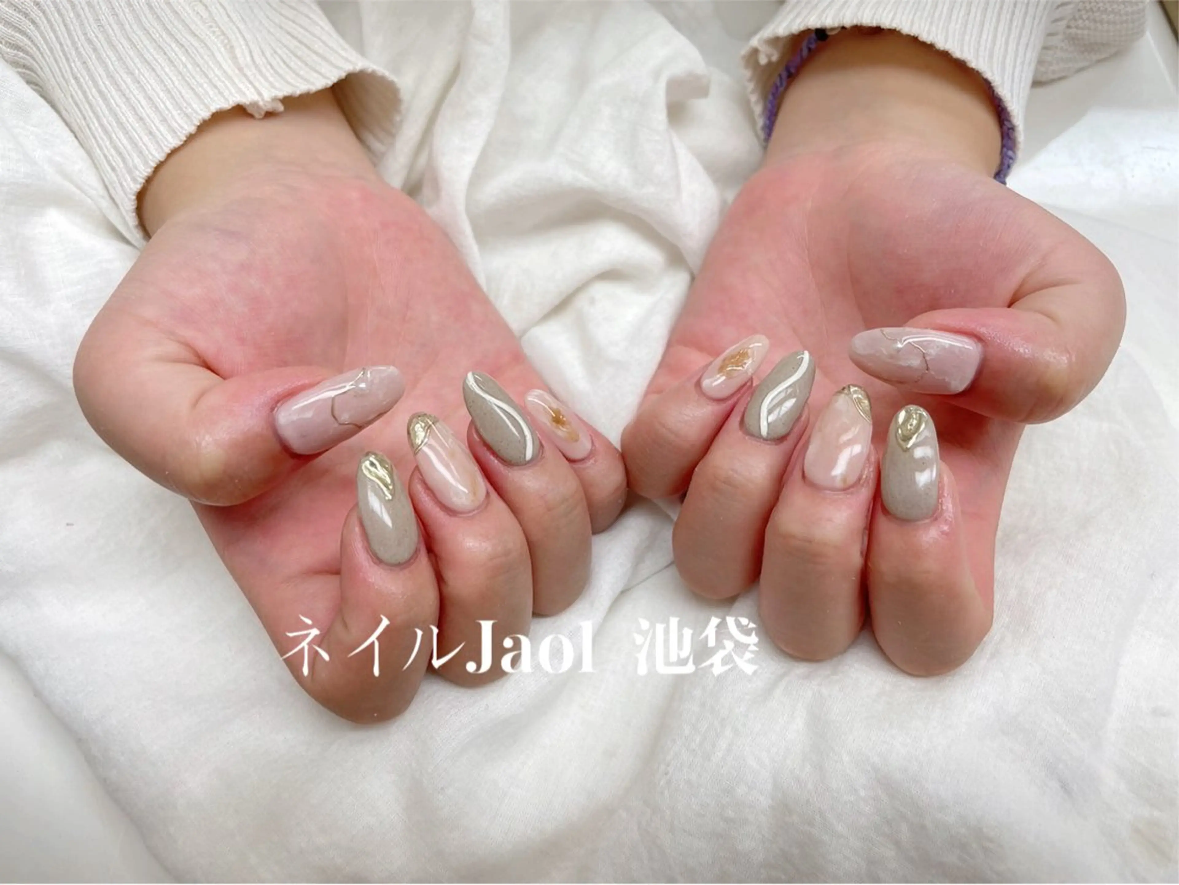 ミディアム ハンドネイル nail jaol池袋店所属・ネイルJaol 池袋のネイルデザイン