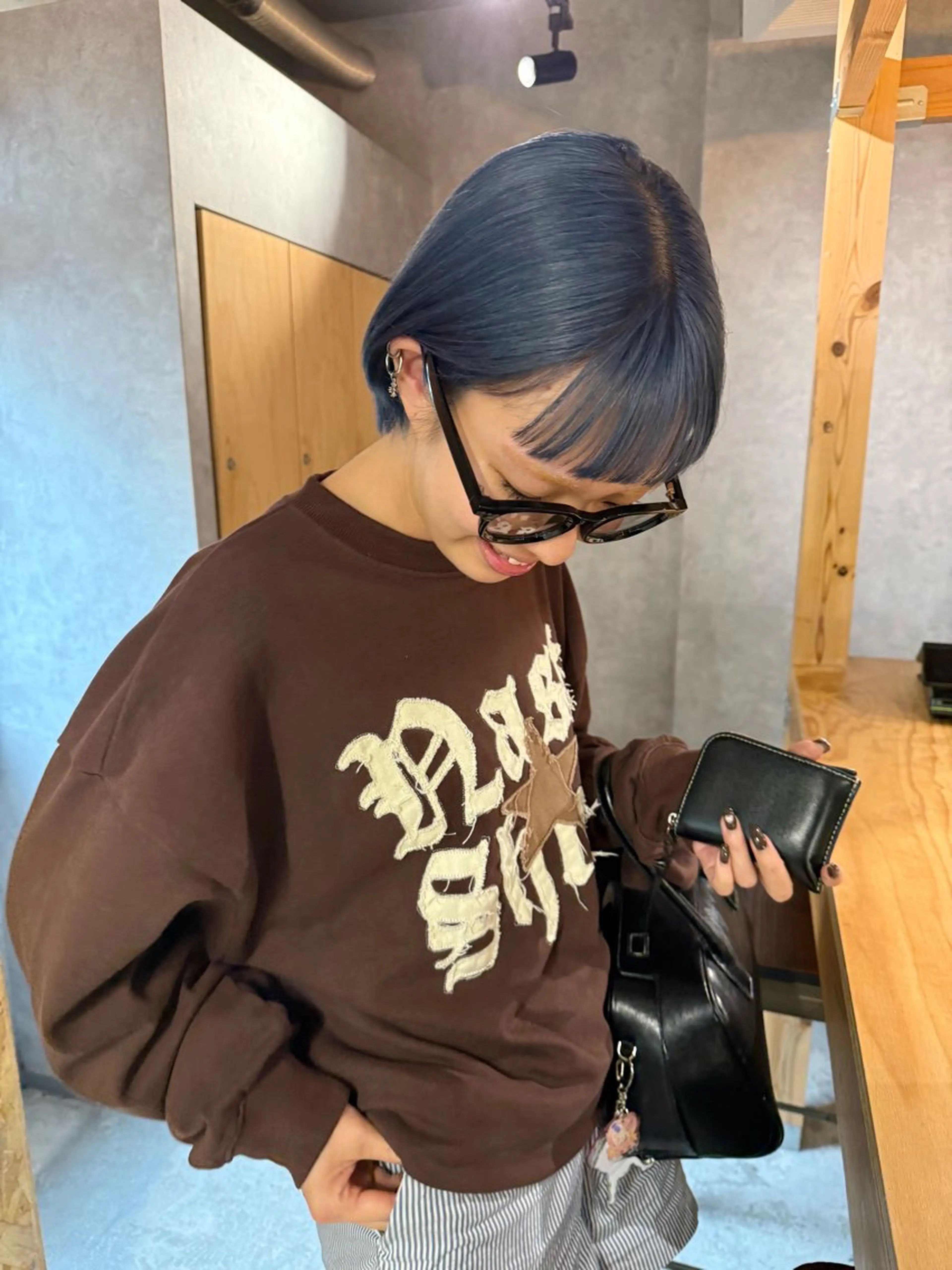 ショート ヘアカラー トリートメント 小平 寧々のヘアスタイル