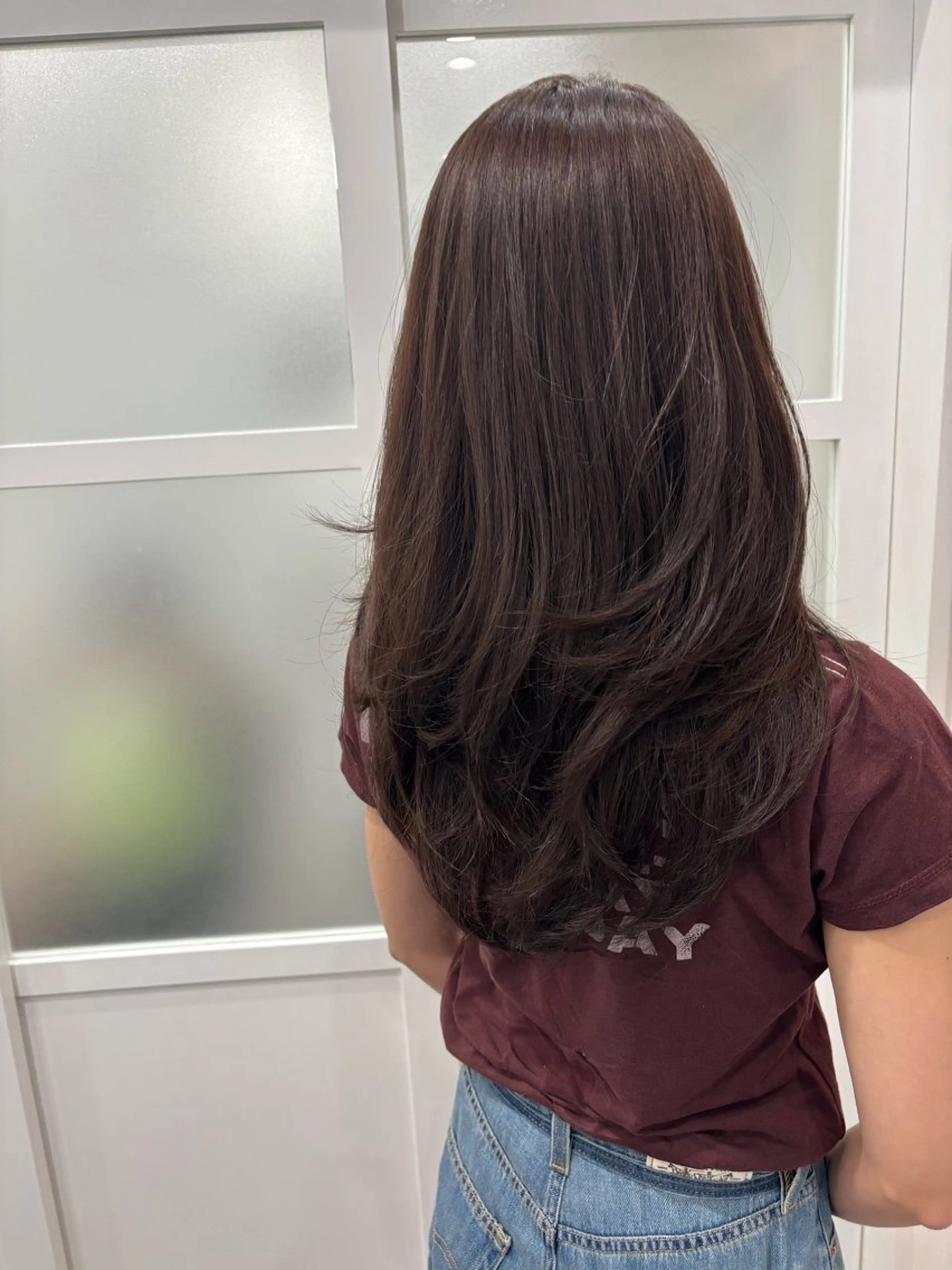 ロング カット ヘアカラー トリートメント ヘッドスパ 髪質改善/透明感 カラー/内藤有須加のヘアスタイル