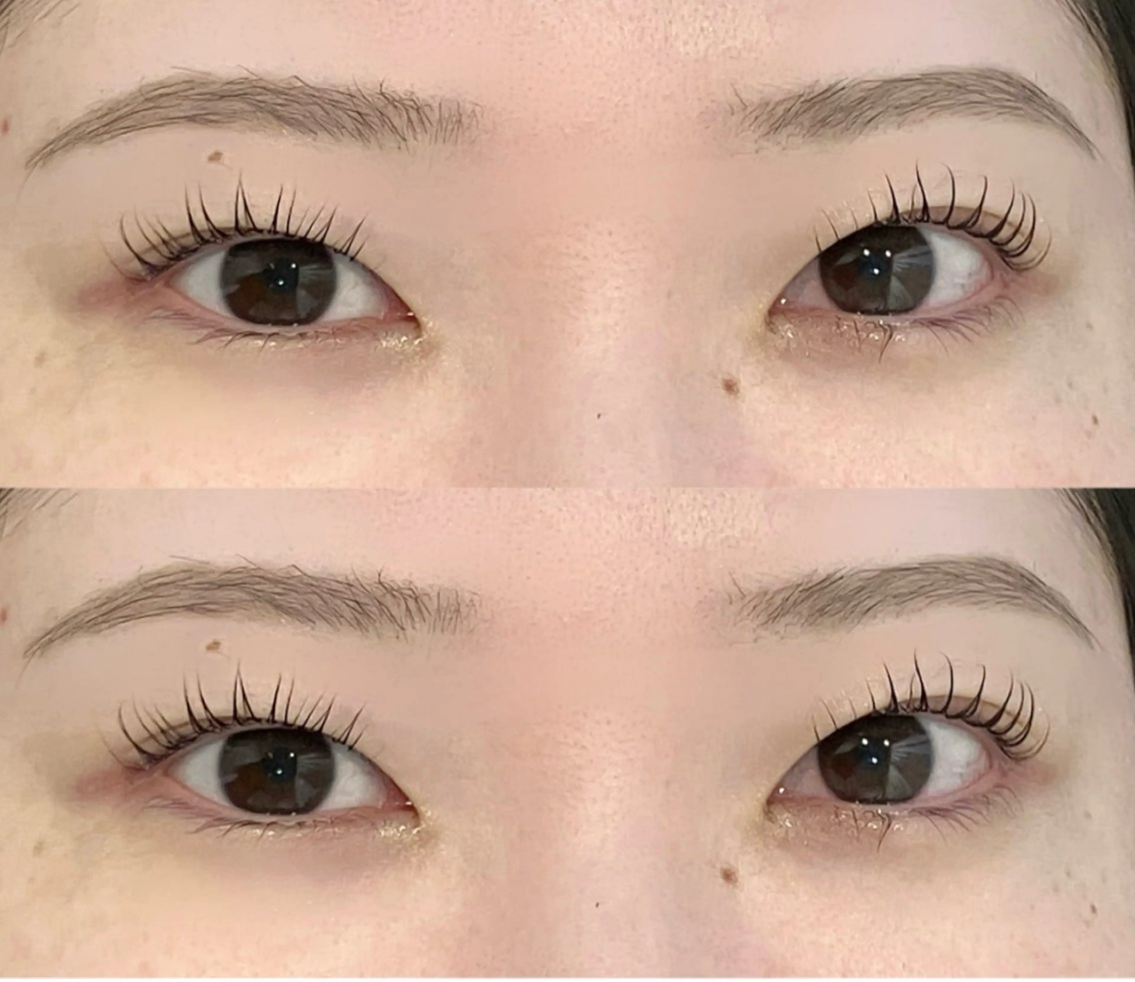 マツエク・マツパ 透明感カラー🎀／ 寒色カラー／マツエクのヘアスタイル