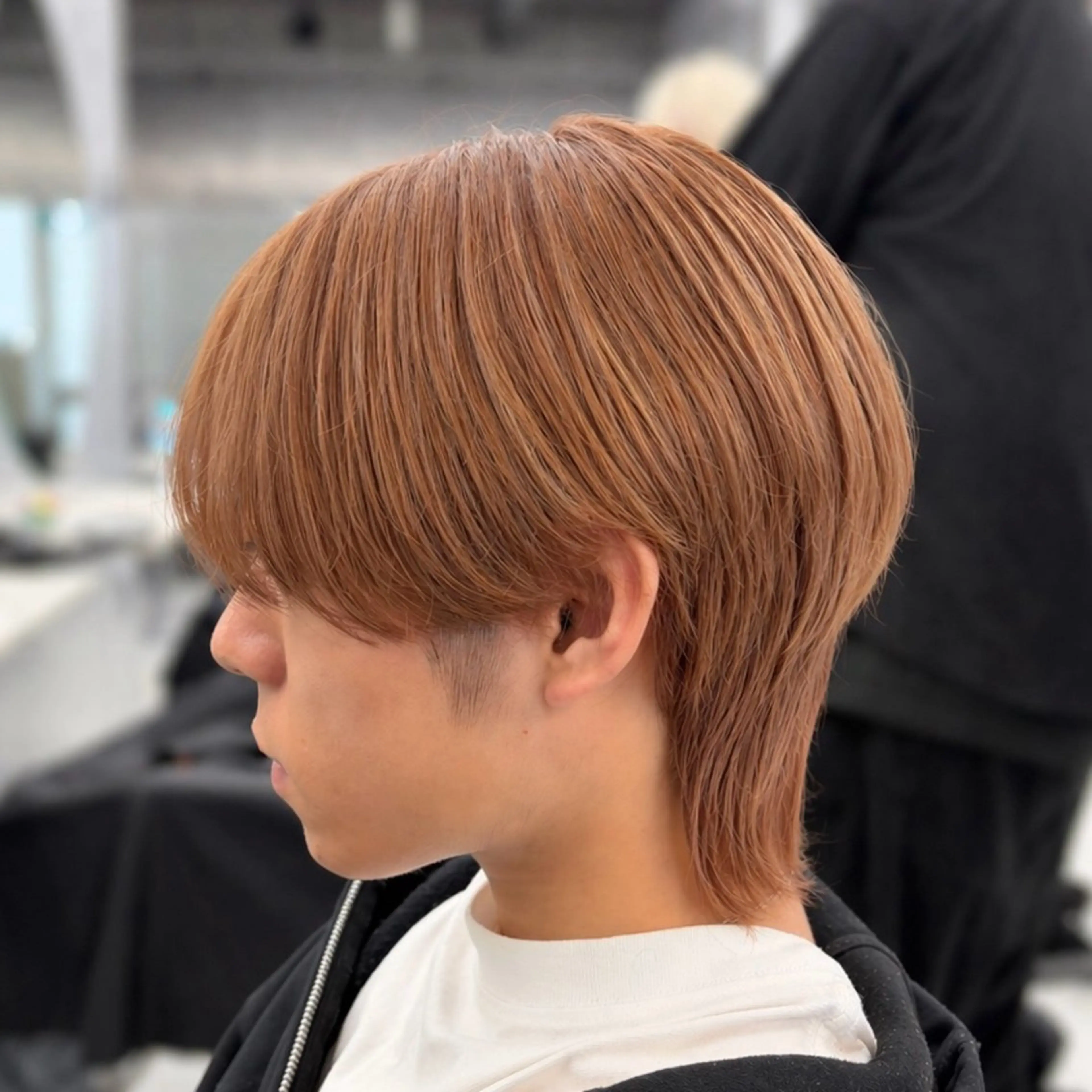 ミディアム カラー メンズ カット ヘアカラー トリートメント ʜᴀʀᴜᴋᴀ♱メンズ ウルフ/ブリーチのヘアスタイル