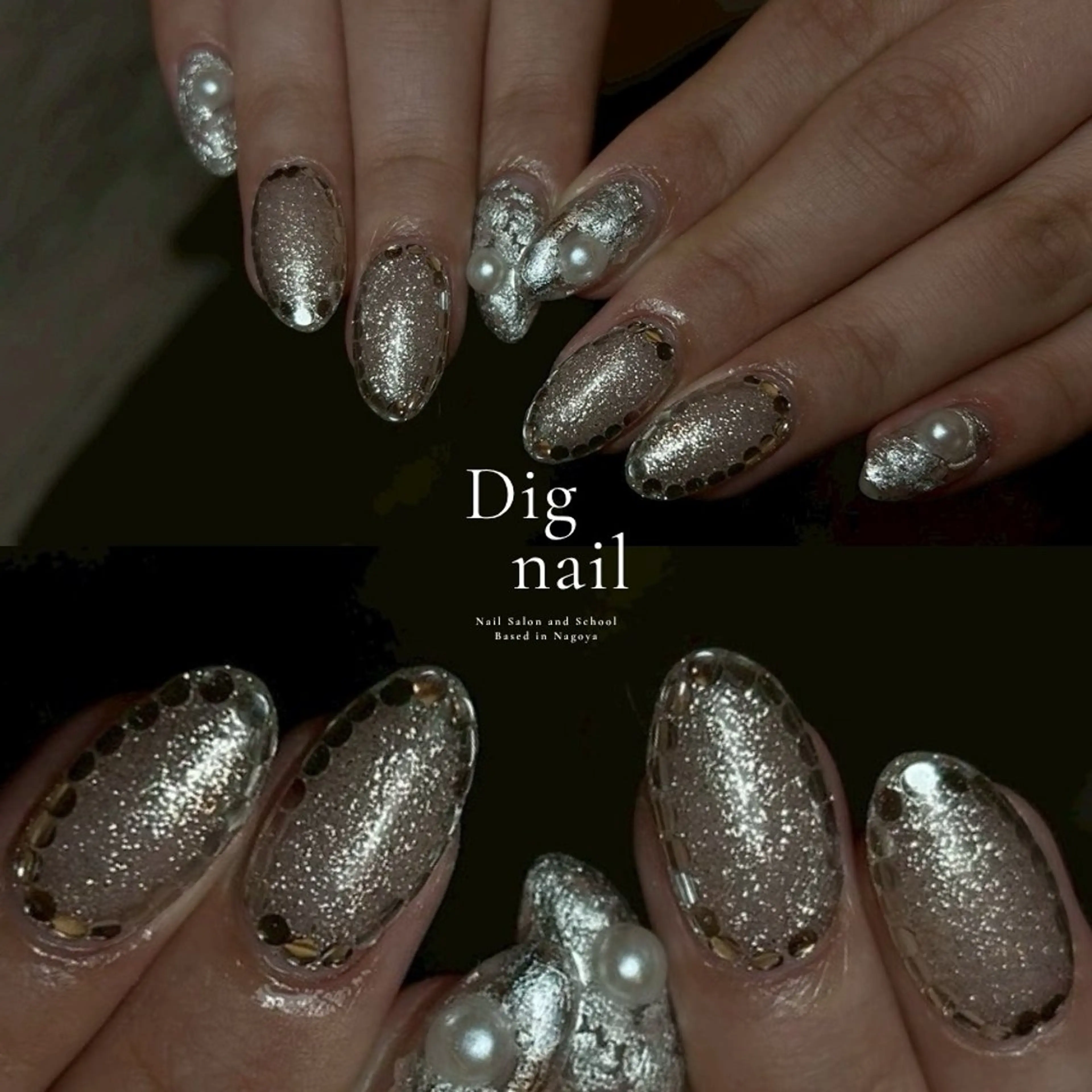 ネイル 長さ出し ジェルネイル 韓国ネイル マグネットネイル 持ち込み D.d Reinaのネイルデザイン