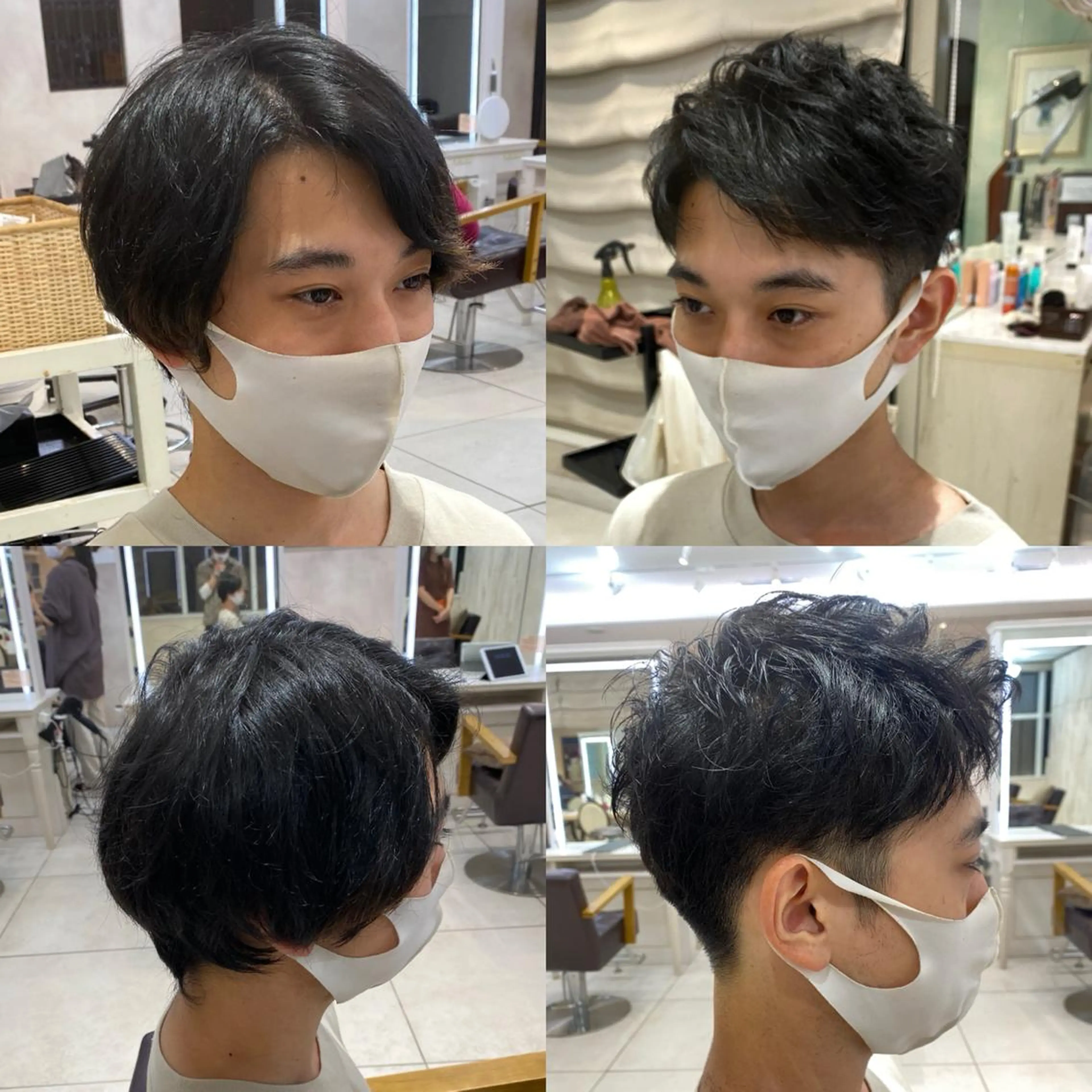 ショート 新宿/韓国レイヤー/ 顔まわり/メンズヘアのヘアスタイル