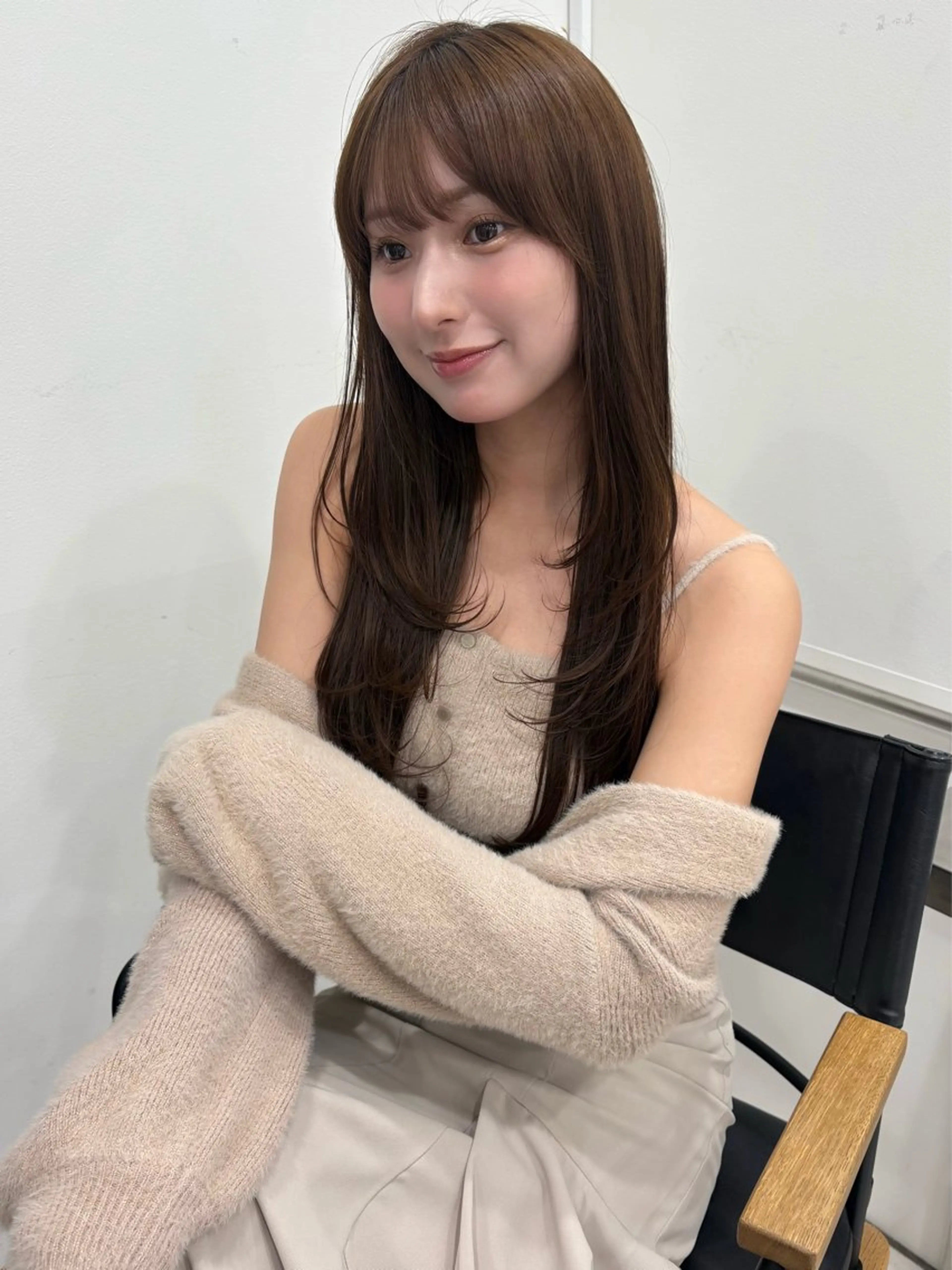 ロング カラー ヘアカラー ブリーチなしダブル カラー💞みどりのヘアスタイル