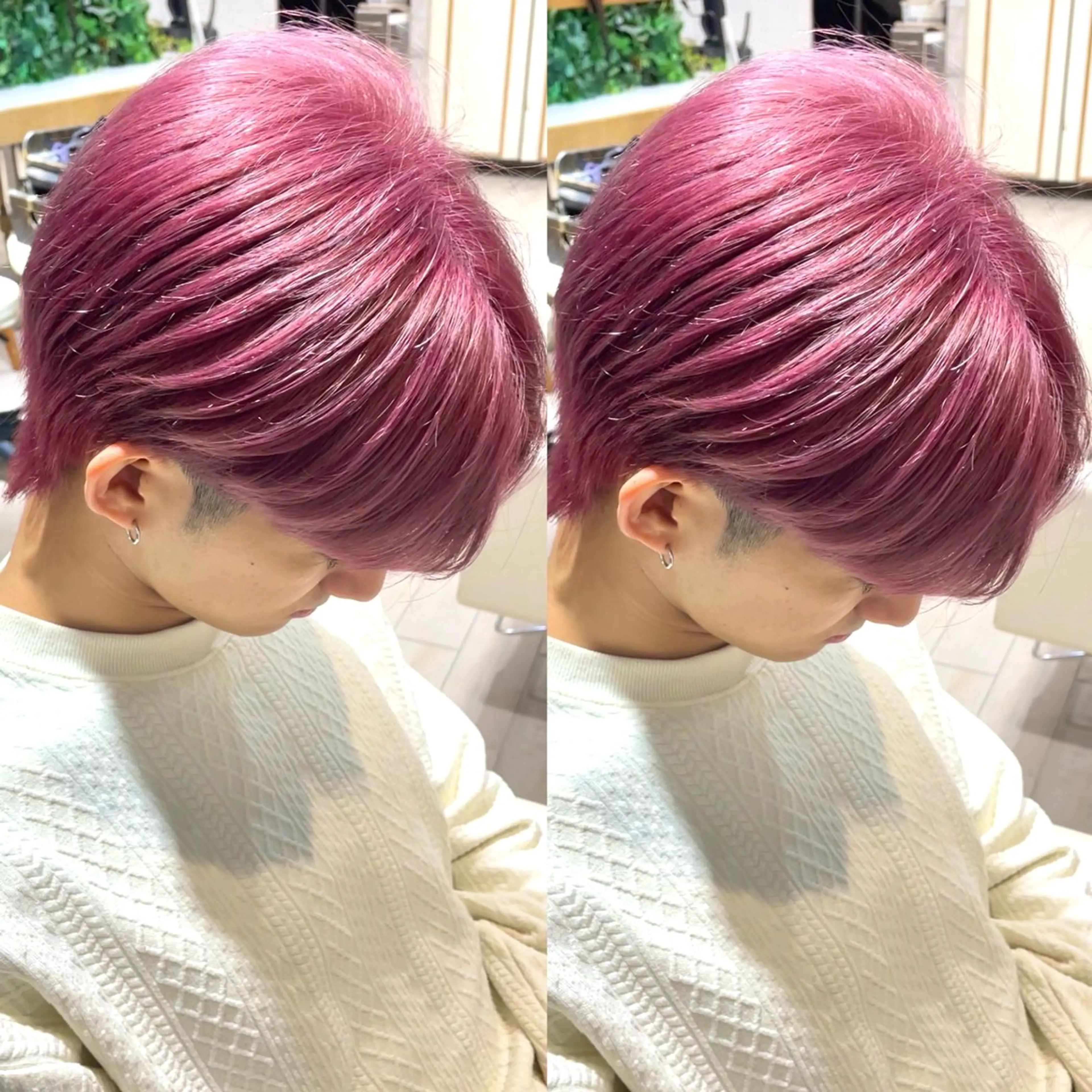 ミディアム カラー メンズ ヘアカラー トリートメント 髪質改善矯正/カラー /吉祥寺 mariのヘアスタイル