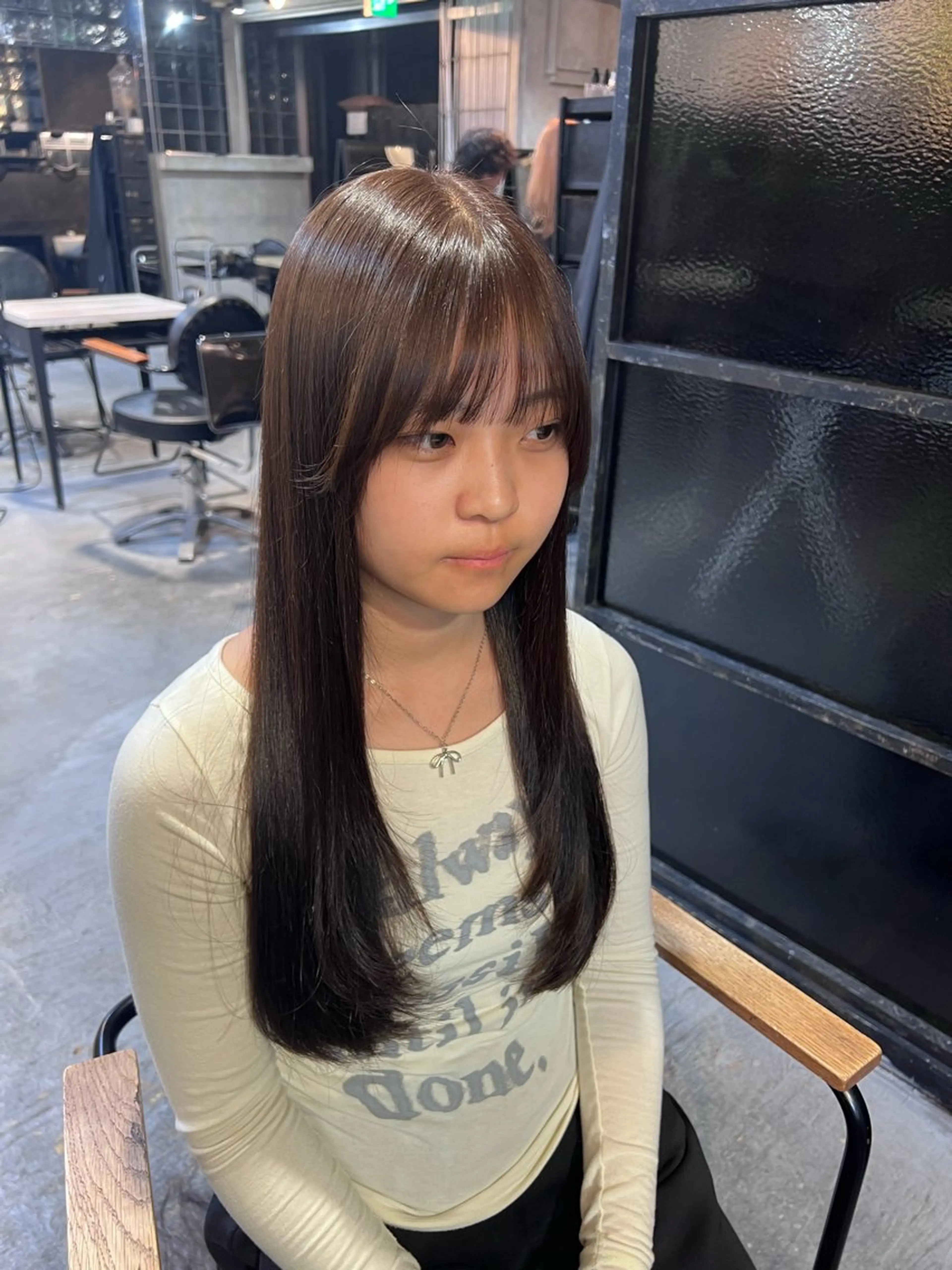 ロング カラー ブラウンカラー 似合わせカット カット ヘアカラー 縮毛矯正 🫐ハイトーンカラー /RIRIKA🌻のヘアスタイル