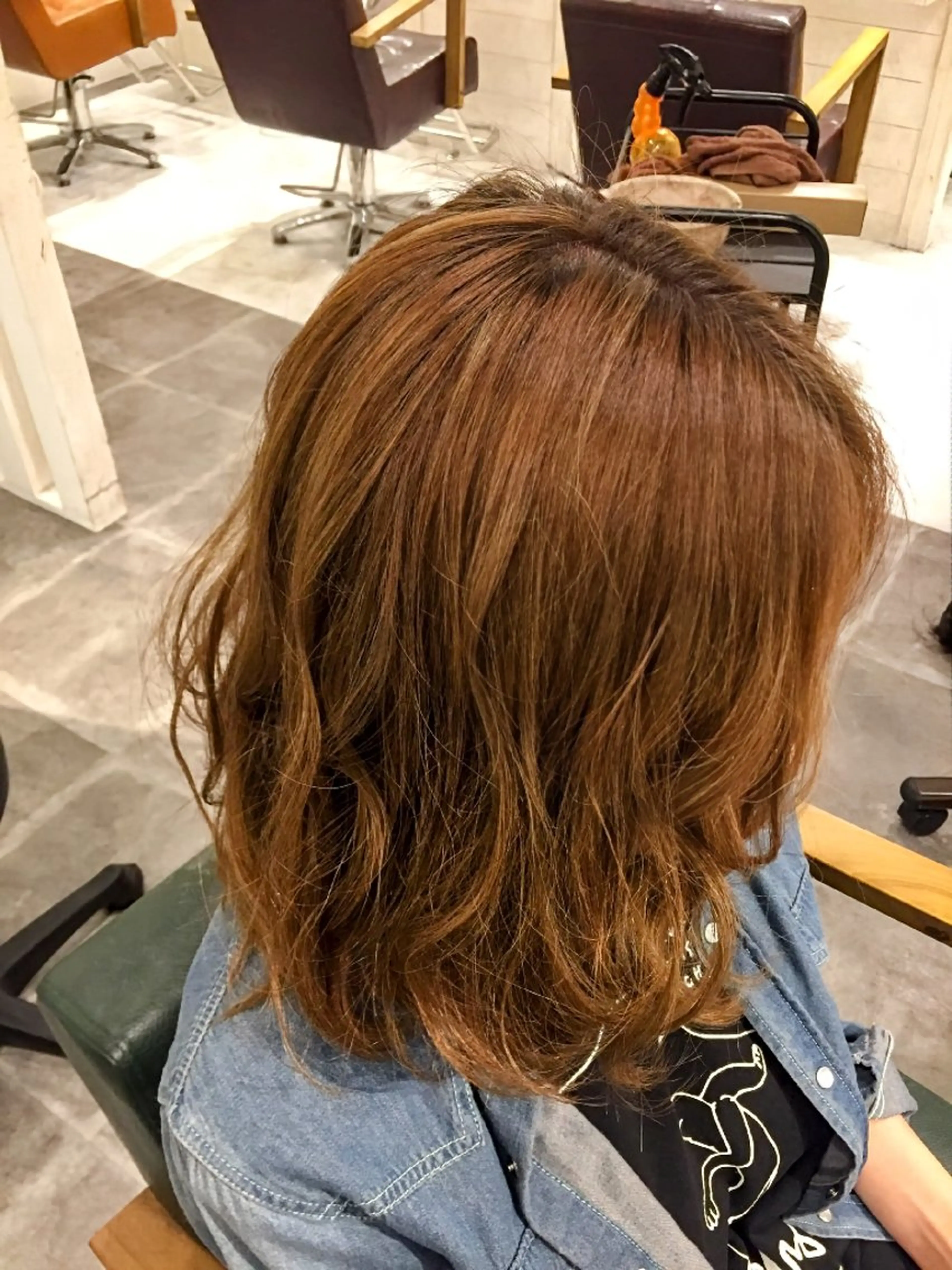 デジタルパーマ+カラー+カットの写真