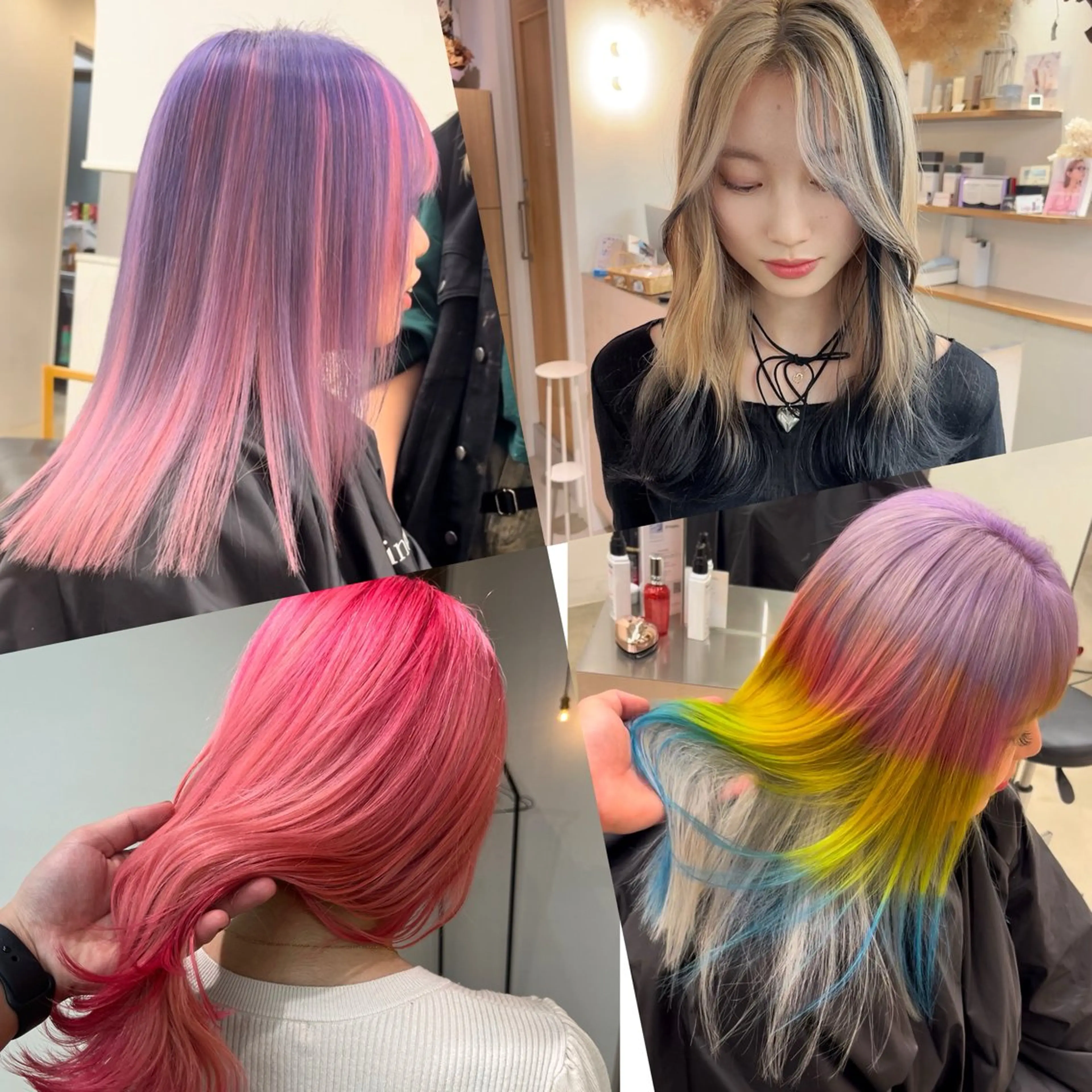 ロング カラー ブリーチ デザインカラー 小田 輝太郎/ブリーチのヘアスタイル