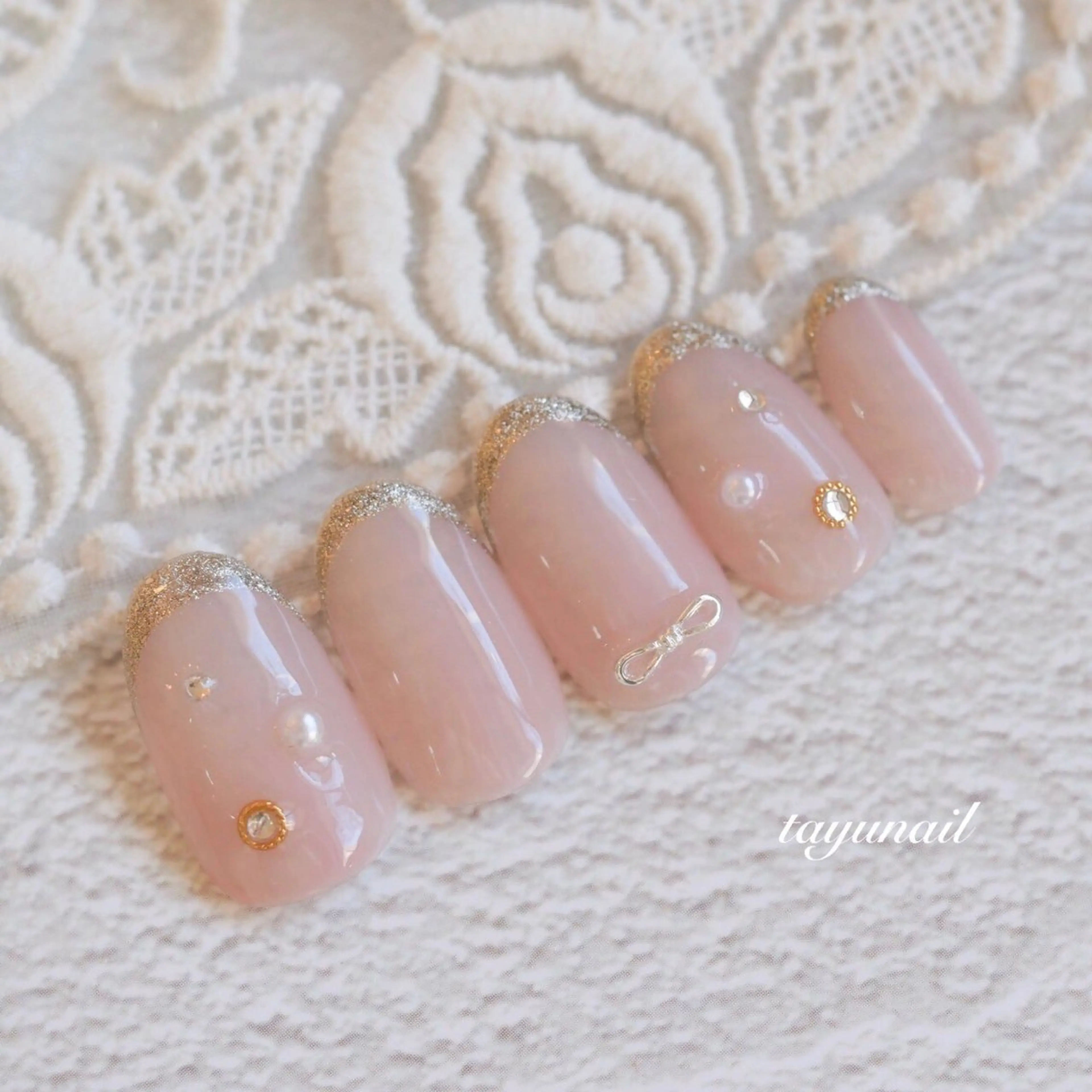 ネイル アートネイル ジェルネイル パラジェル 春ネイル ネイルサロン 【たゆnail】のネイルデザイン