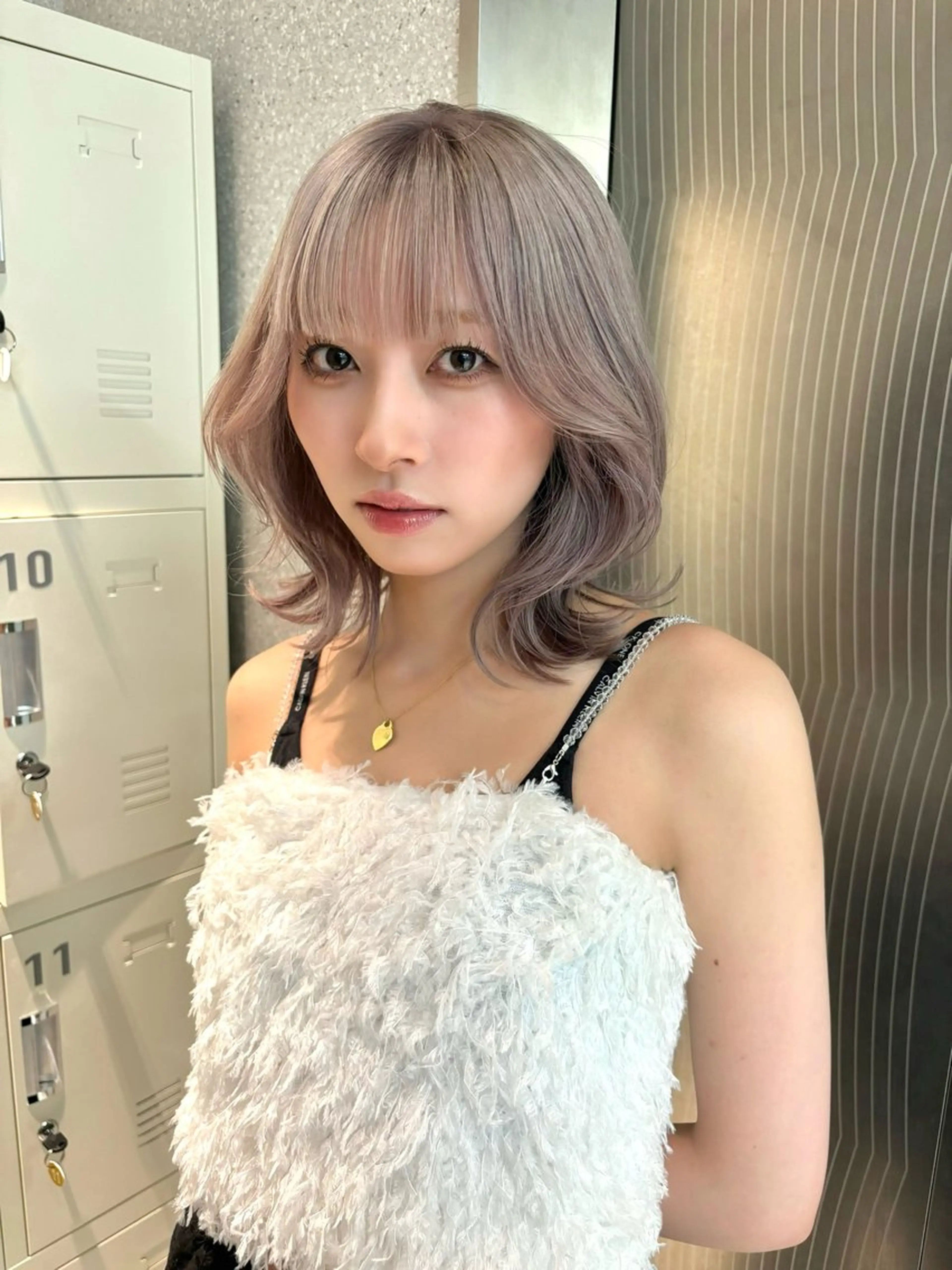 ミディアム カラー 透明感カラー カット ヘアカラー 香月 元希のヘアスタイル