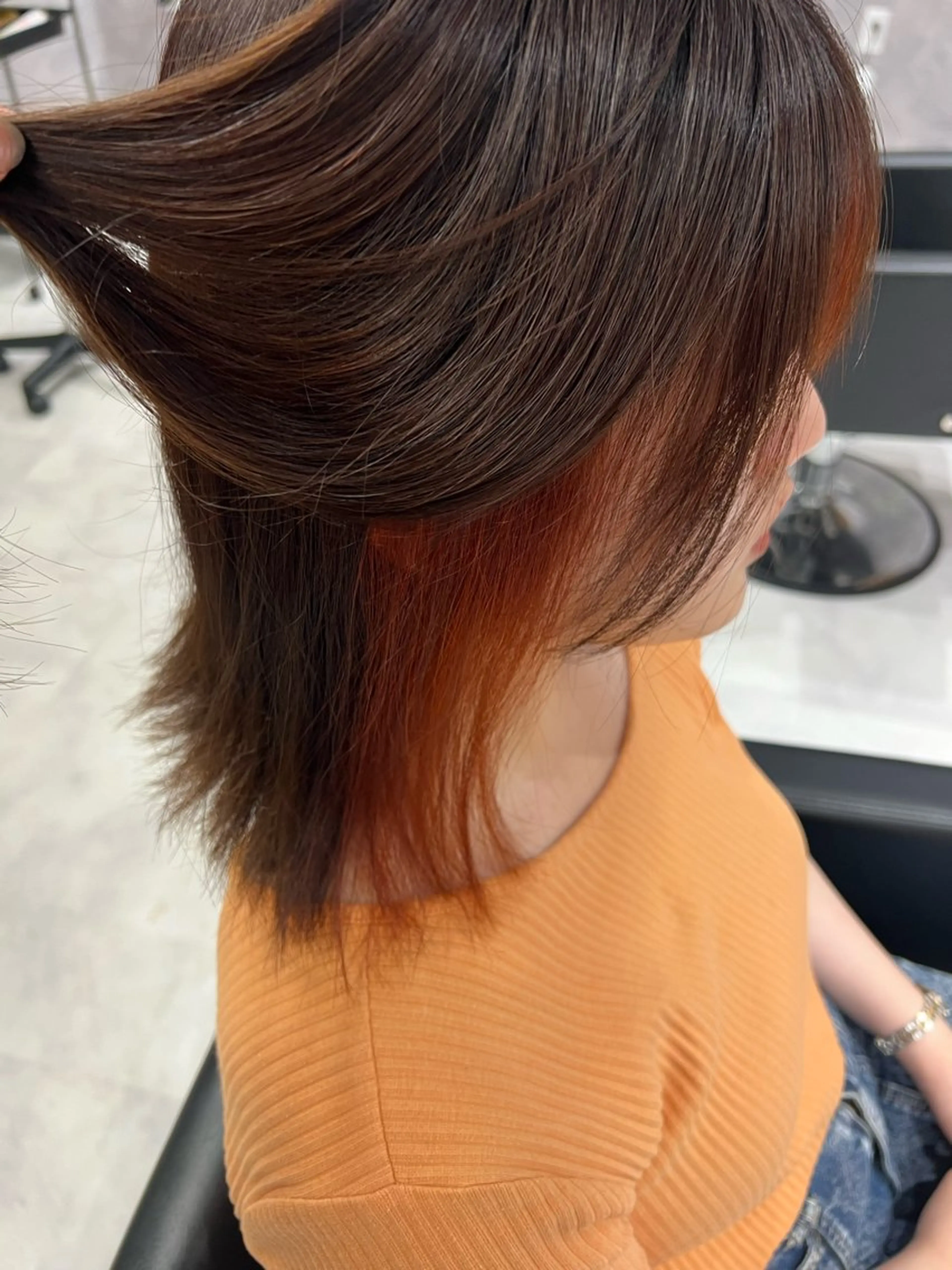 ミディアム 萩原 一葉のヘアスタイル