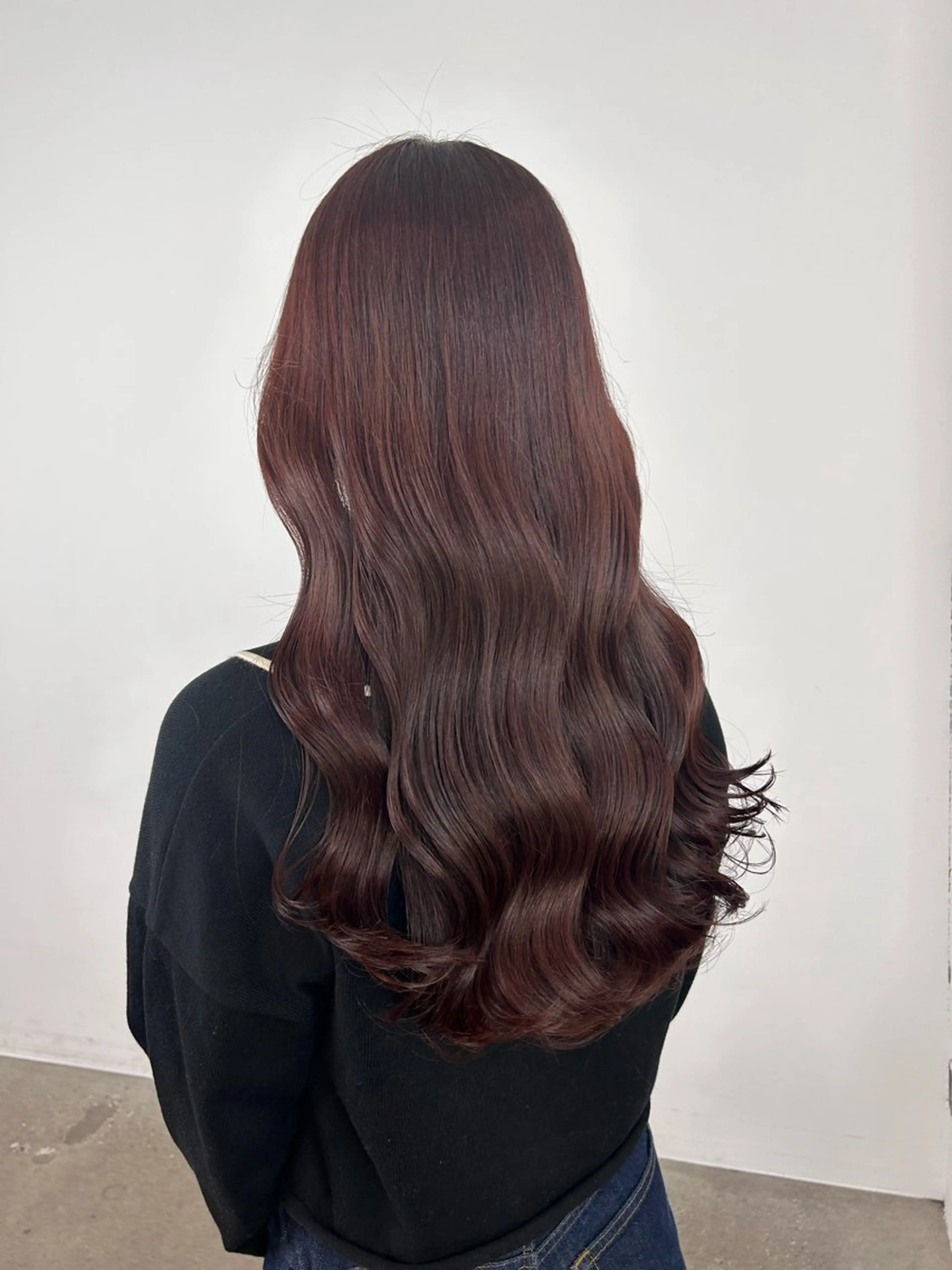 ロング 縮毛矯正 宮本晃成のヘアスタイル