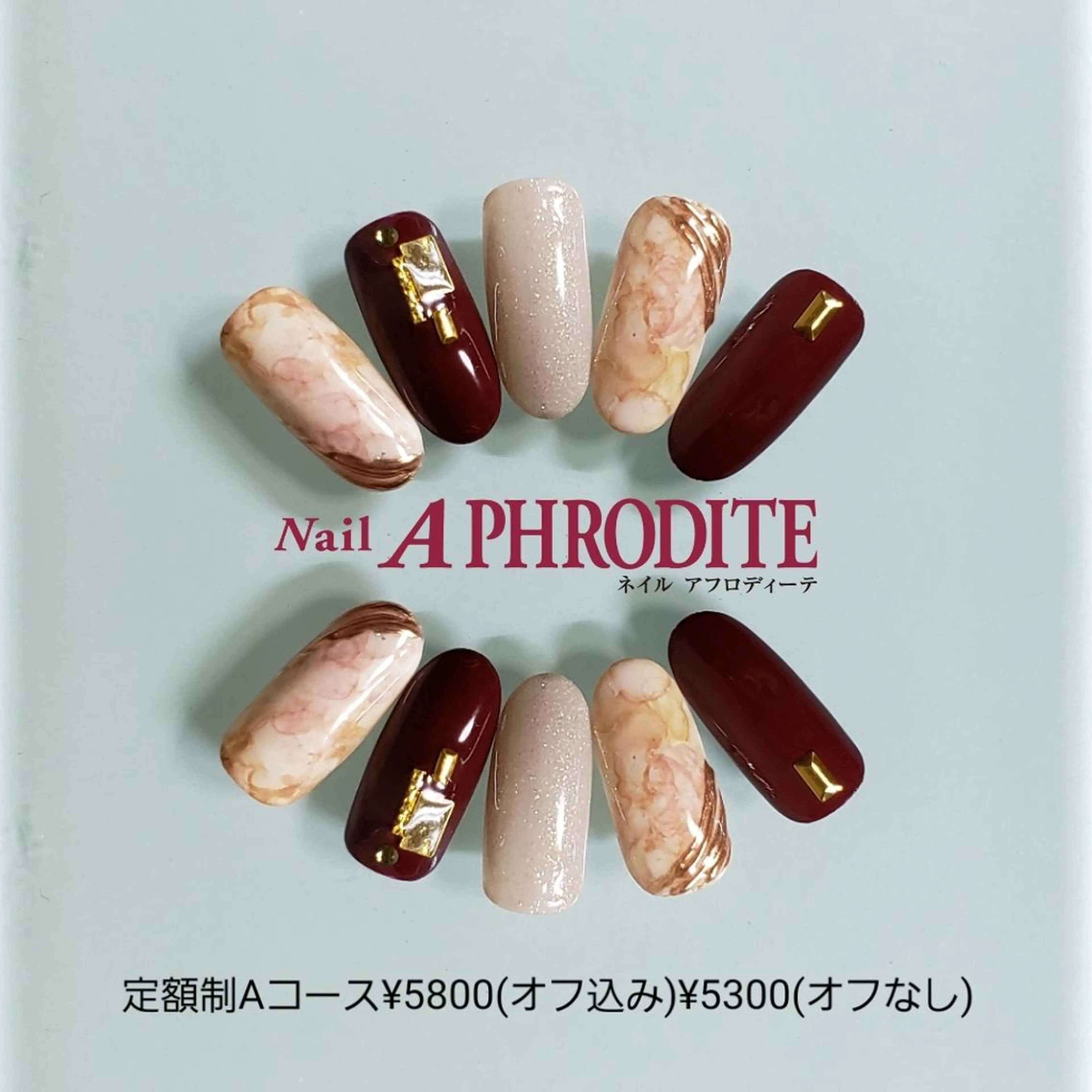 ネイル 持ち込み ニュアンスネイル ハンドネイル Nail Aphroditeのネイルデザイン