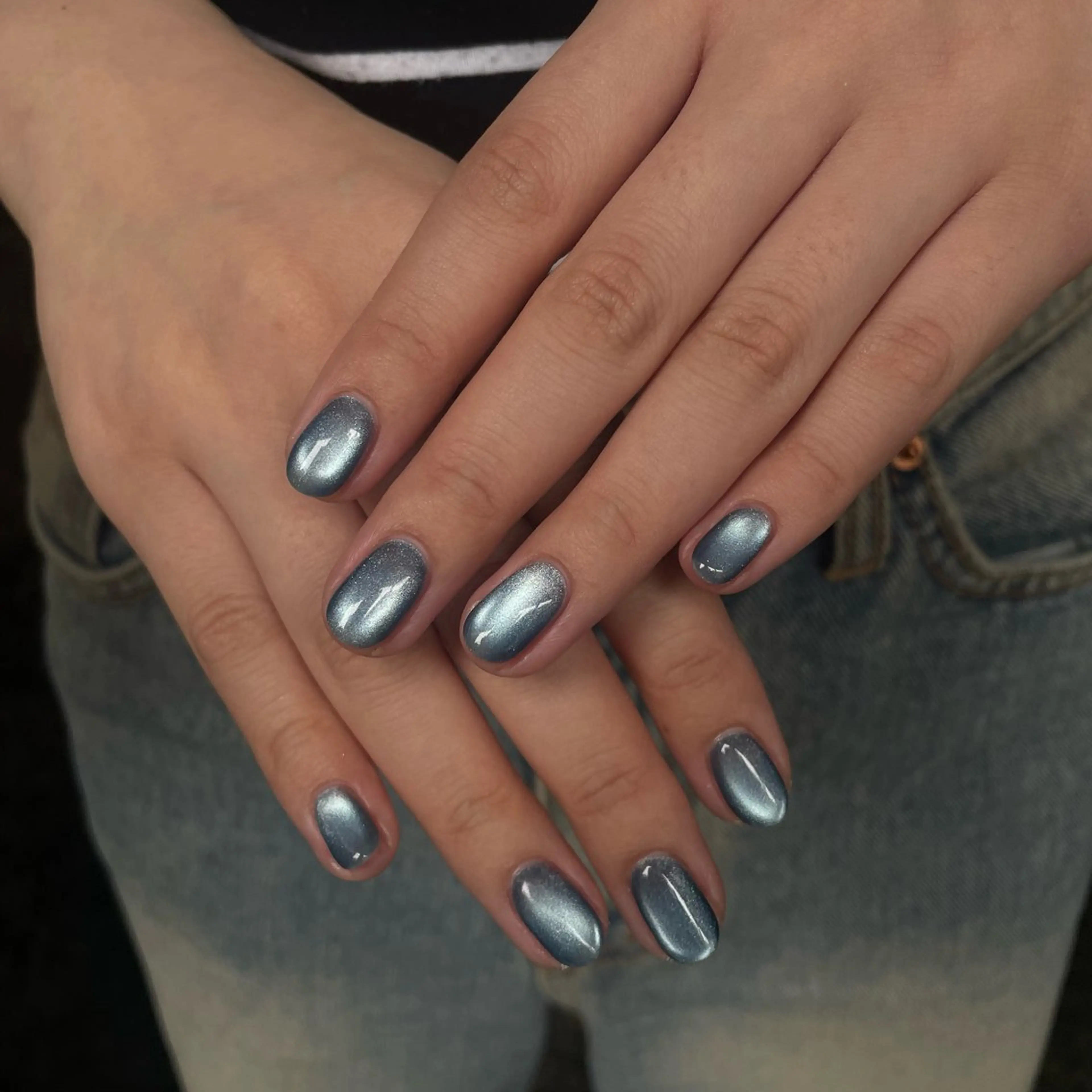 ネイル 氷ネイル・うるうるネイル マグネットネイル Ann nailのネイルデザイン