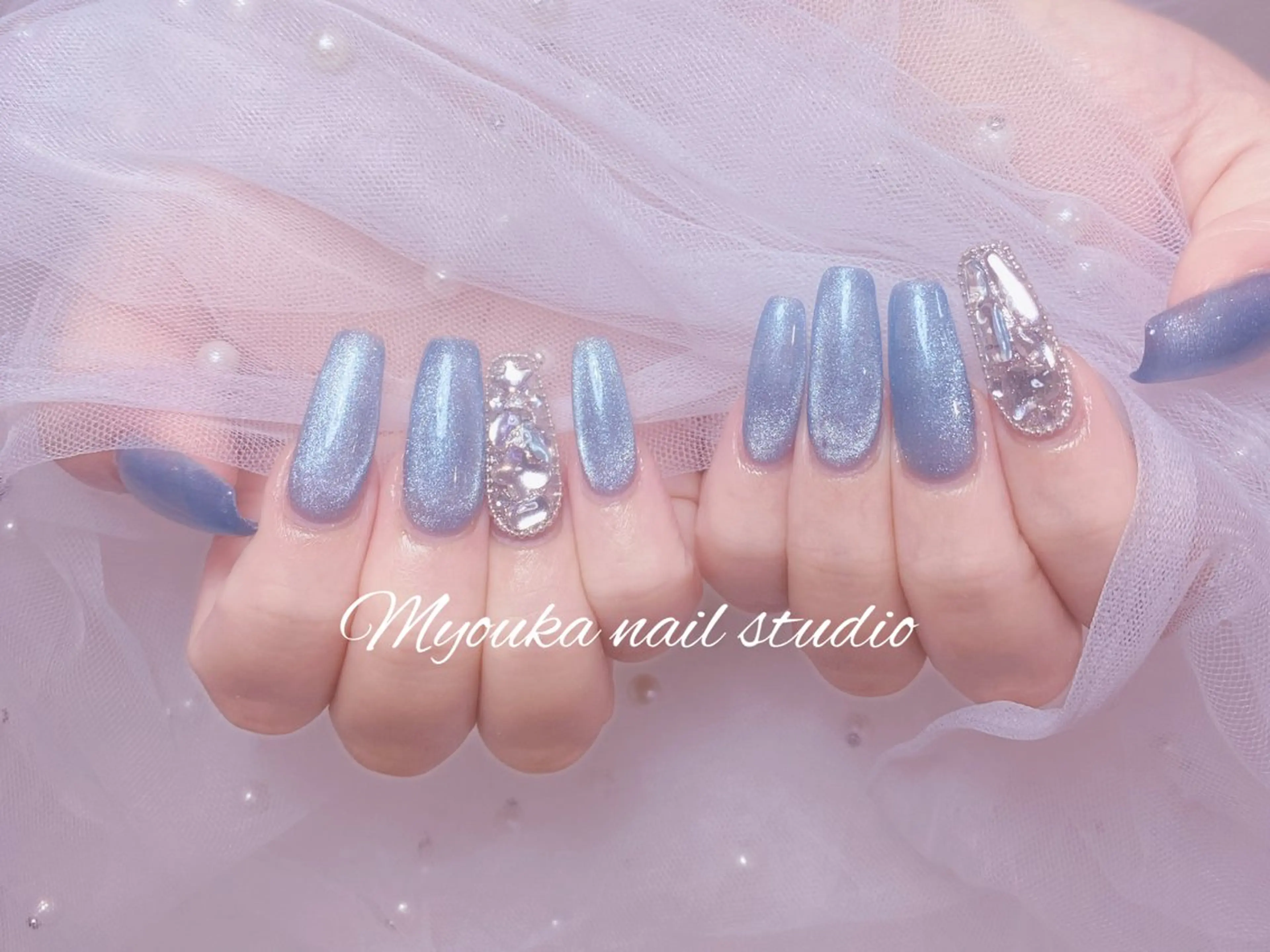 （初回ソフトジェルオフ無料）【チップスカルプ長さ出し】2本アートデザイン¥10980→¥9980の写真